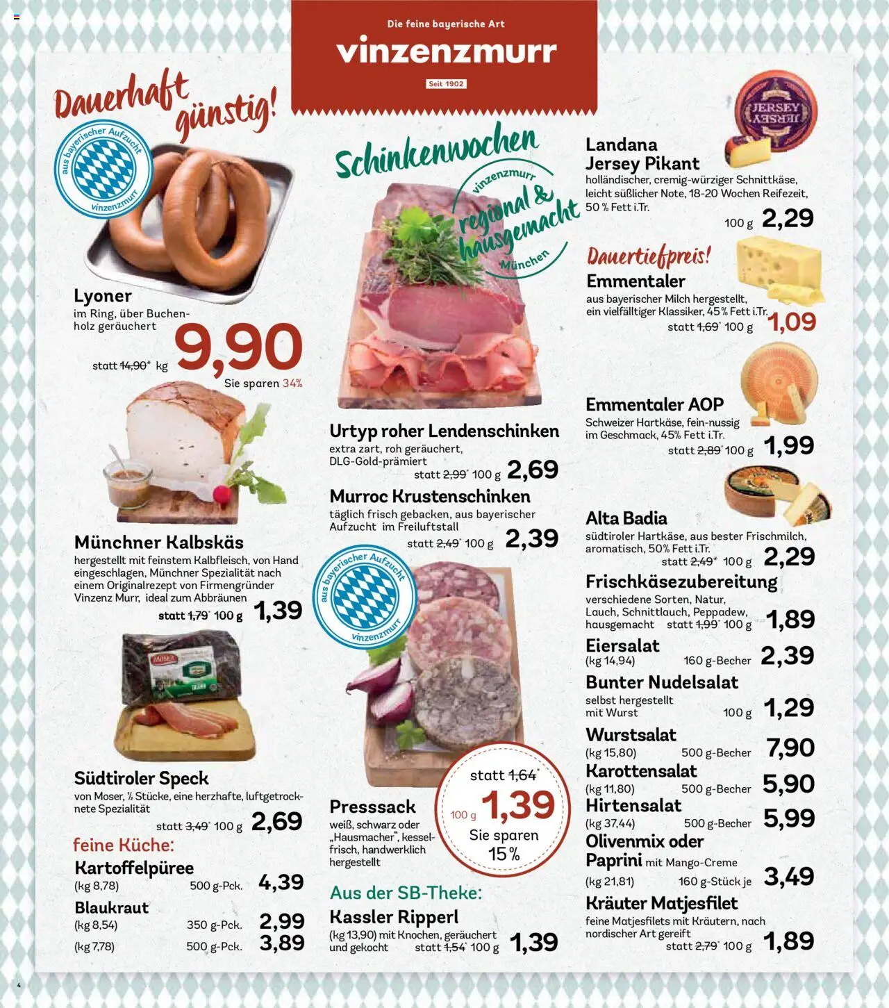 AEZ Prospekt 	 - gültig ab dem 11.08.2025 | Seite: 4 | Produkte: Milch, Küche, Wurst