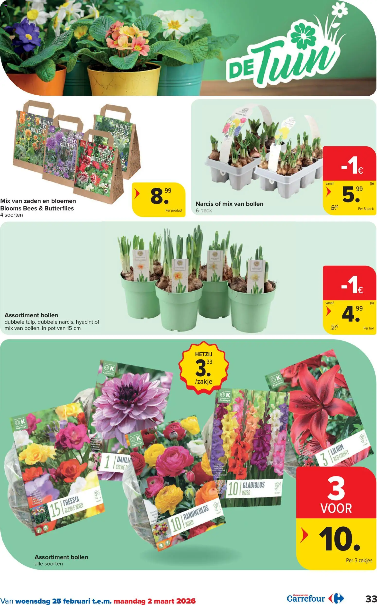 {H1} | Pagina: 33 | Producten: Bloemen, Oreo, Crème, Pot