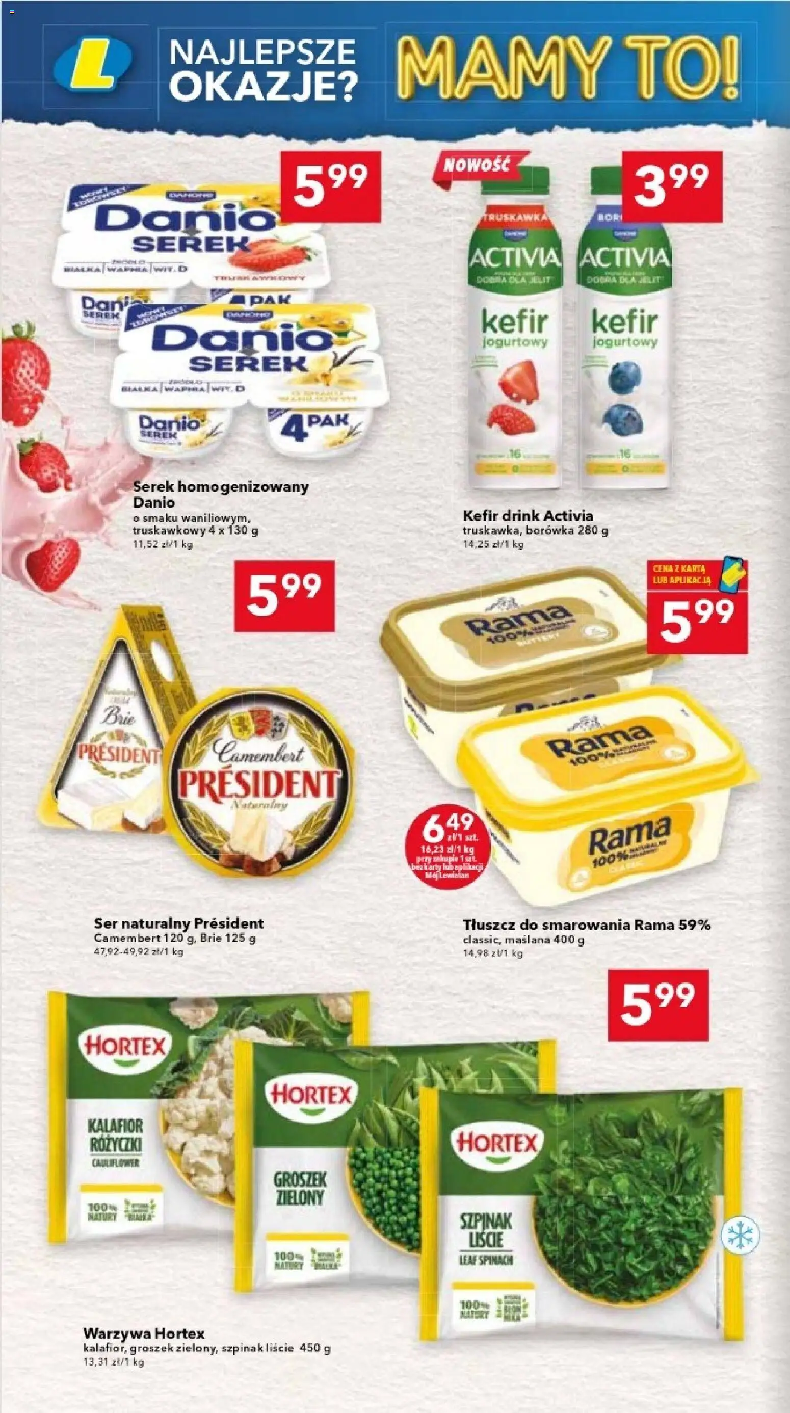 Lewiatan gazetka - Katowice od 23.04.2026 | Strona: 10 | Produkty: Karta, Serek homogenizowany, Bułka, Warzywa