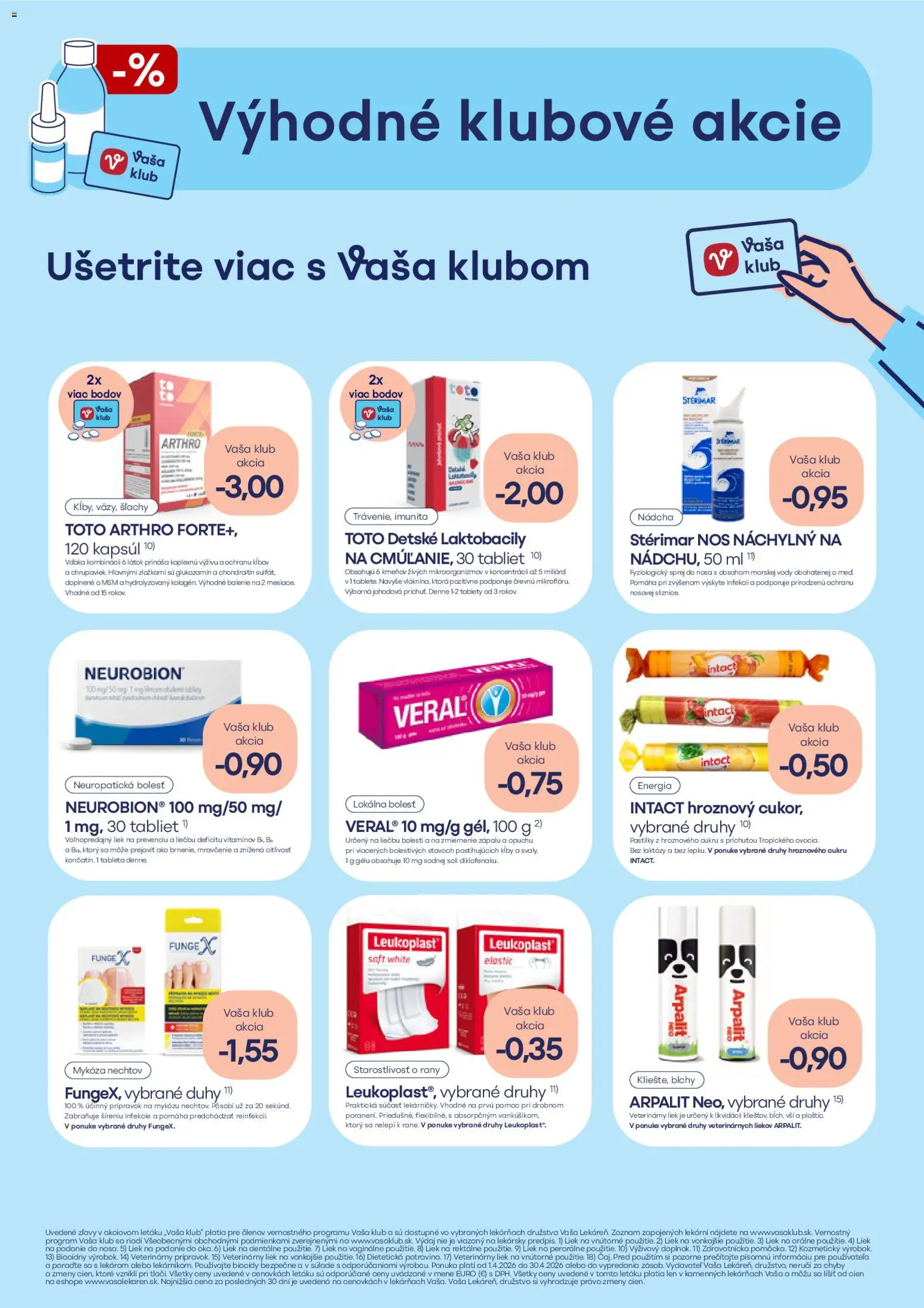 Nové Vaša lekáreň akcie – leták je platný od 01.04.2026 | Strana: 22