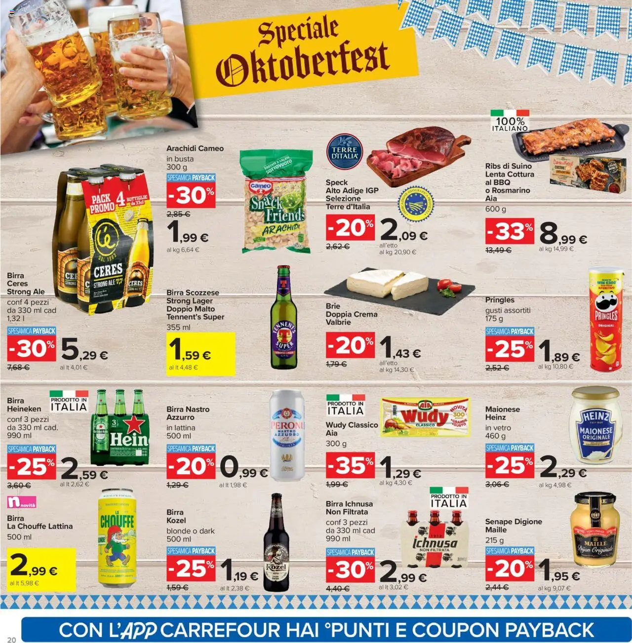 Volantino Carrefour del 26.09.2025 | Pagina: 20 | Prodotti: Speck, Crema, Rosmarino, Aperitivo