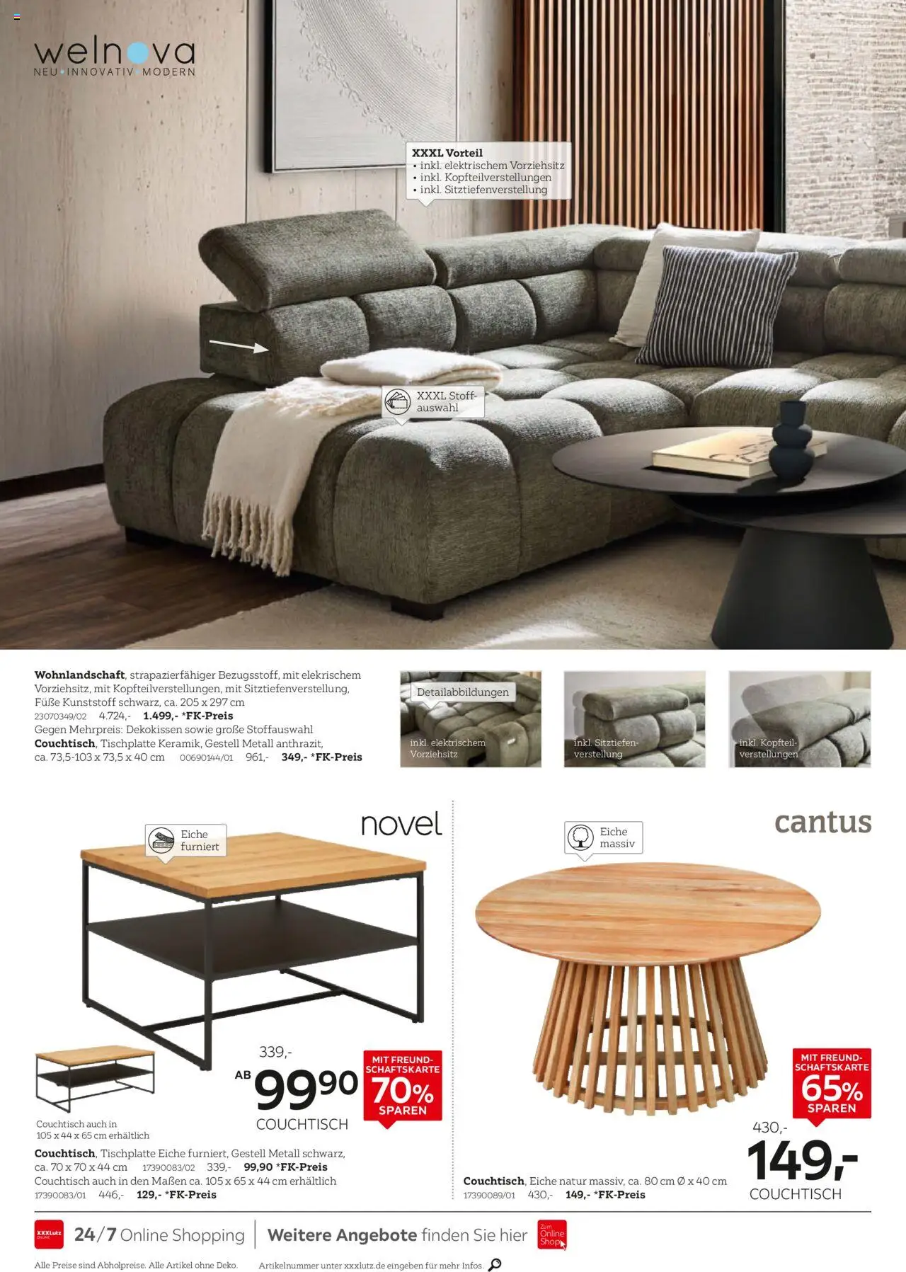 XXXL Lutz Polster Spezial – gültig ab 12.10.2025 | Seite: 4 | Produkte: Couchtisch