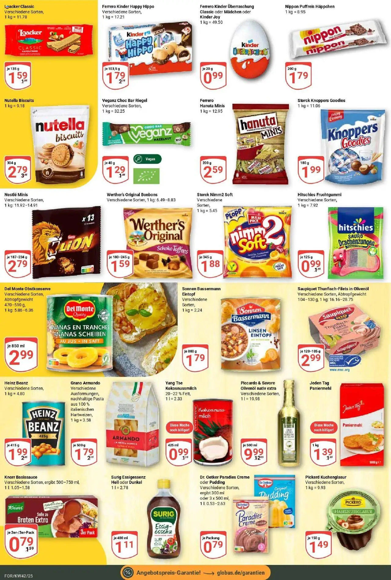 Globus prospekt Forchheim	 – gültig ab 12.10.2025 | Seite: 13 | Produkte: Milch, Olivenol, Kinder joy, Pasta