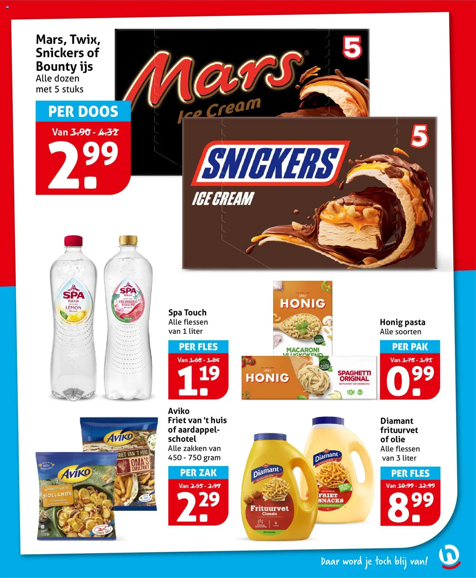 {H1} | Pagina: 23 | Producten: Pasta, Friet, Zak, Snickers