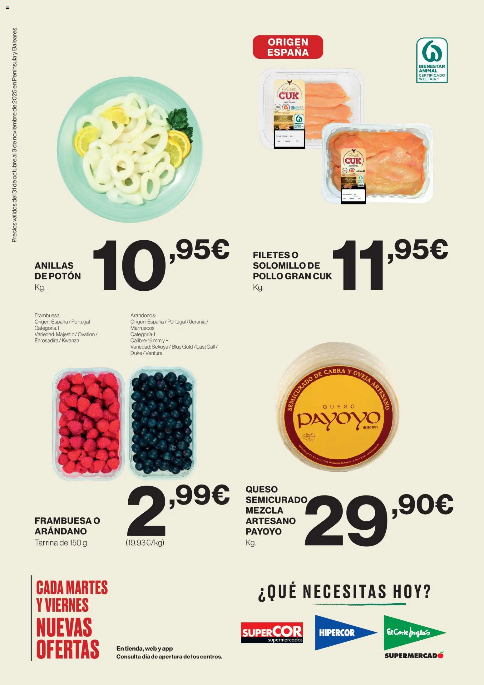 Hipercor catálogo │ válido desde el 31.10.2025 | Página: 2 | Productos: Queso