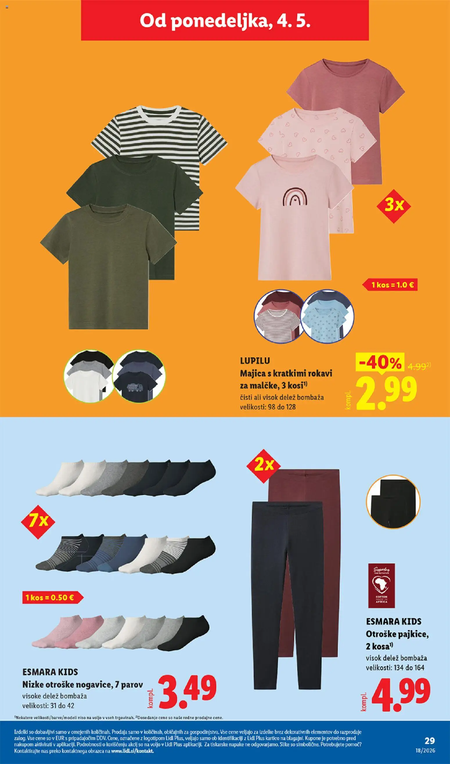 Novi Lidl katalog ponudbe – veljaven od 29.04.2026 | Stran: 57 | Izdelki: Kos, Majica