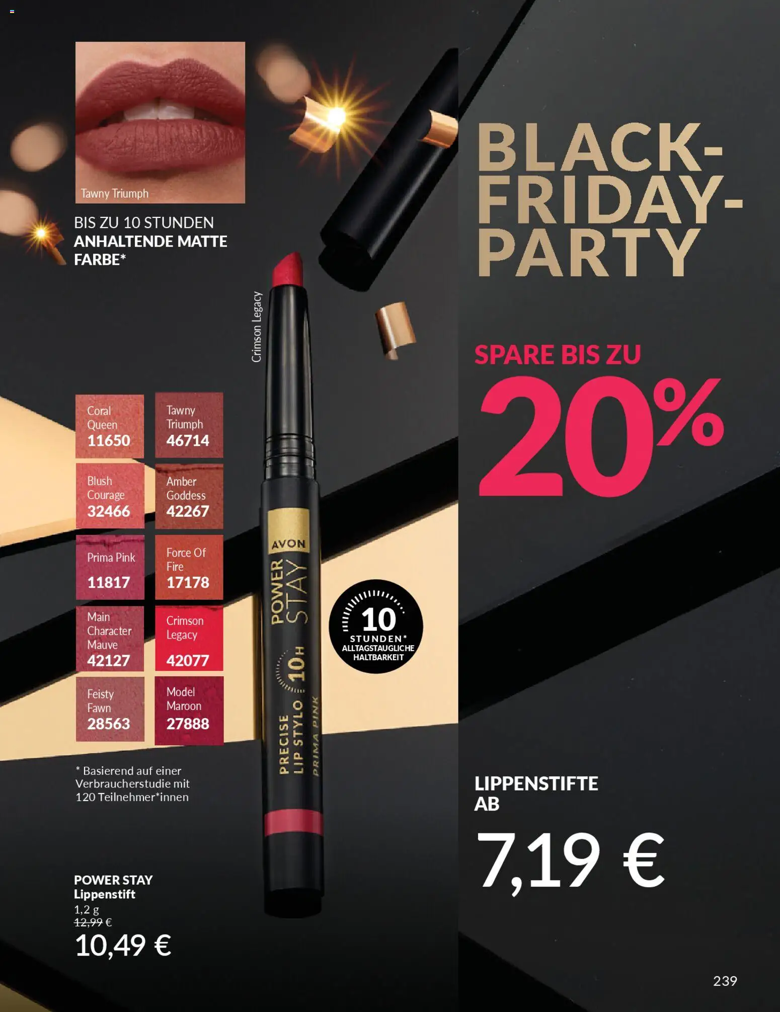 Avon - Black Friday – gültig ab 01.11.2025 | Seite: 241 | Produkte: Coral, Lippenstift, Blush