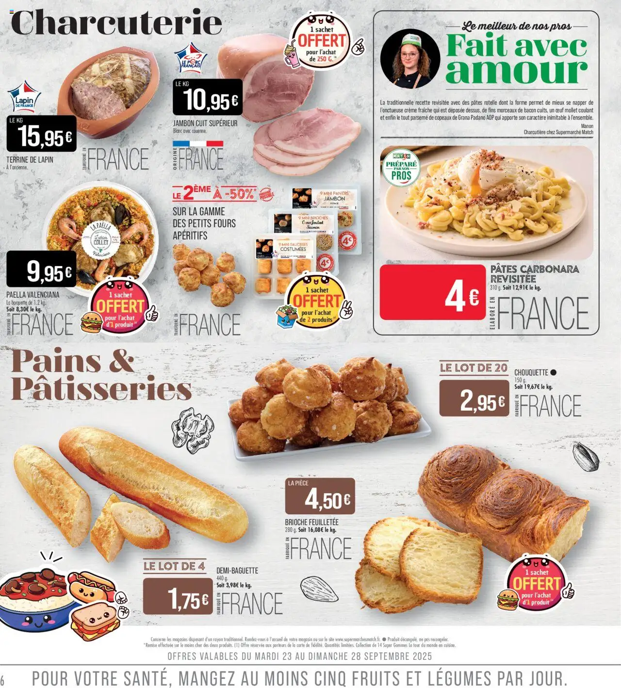  | Page: 6 | Produits: Lapin, Crème fraiche, Pâtes, Crème