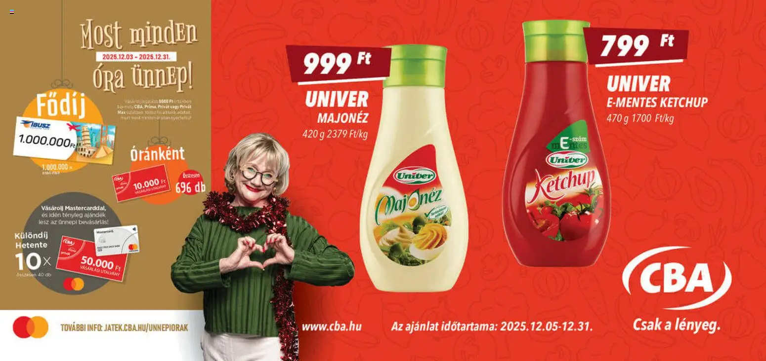 CBA akciós ujság - amely érvényes a következő dátumtól: 05.12.2025 | Oldal: 2