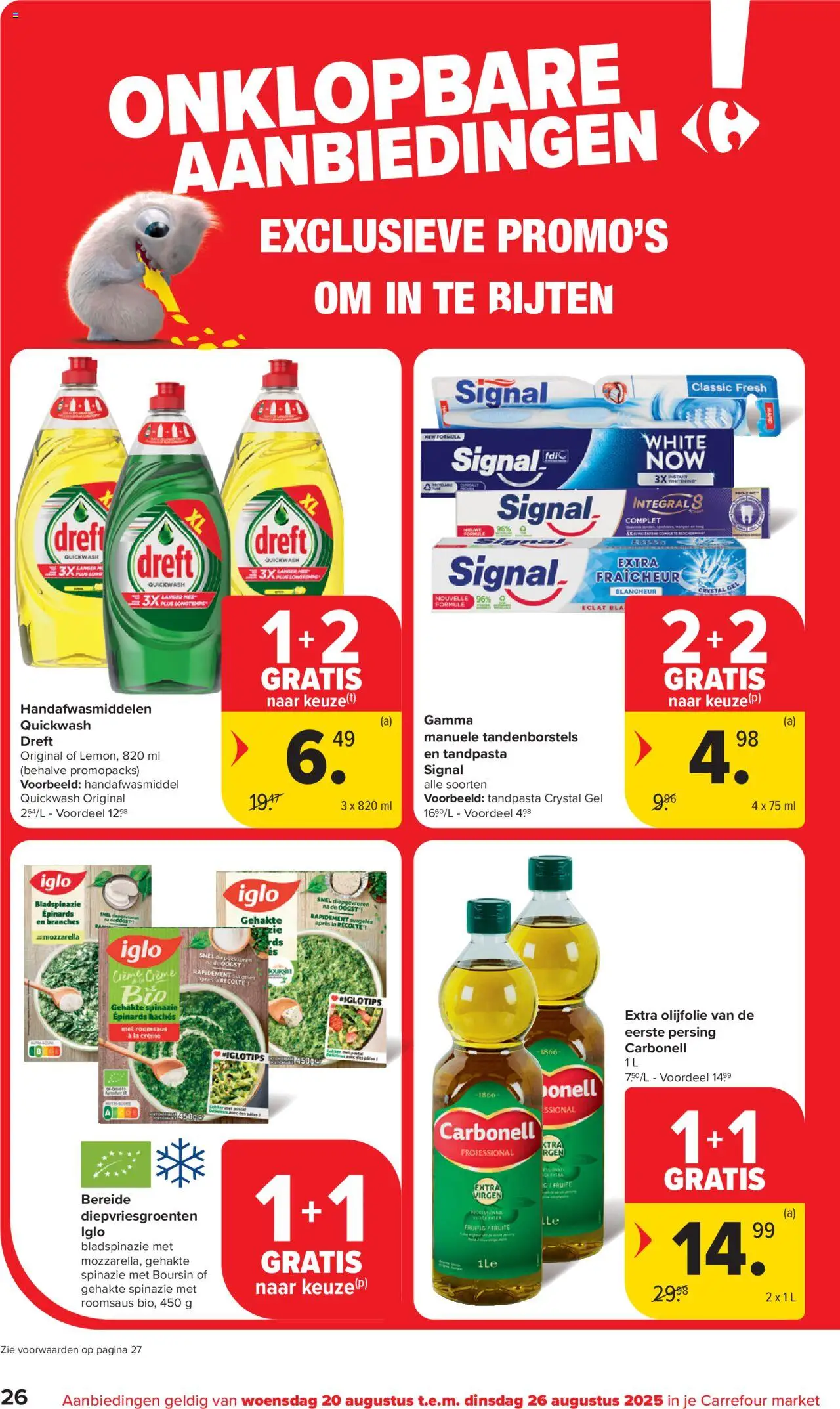  | Pagina: 26 | Producten: Olijfolie, Gel, Spinazie, Tandpasta