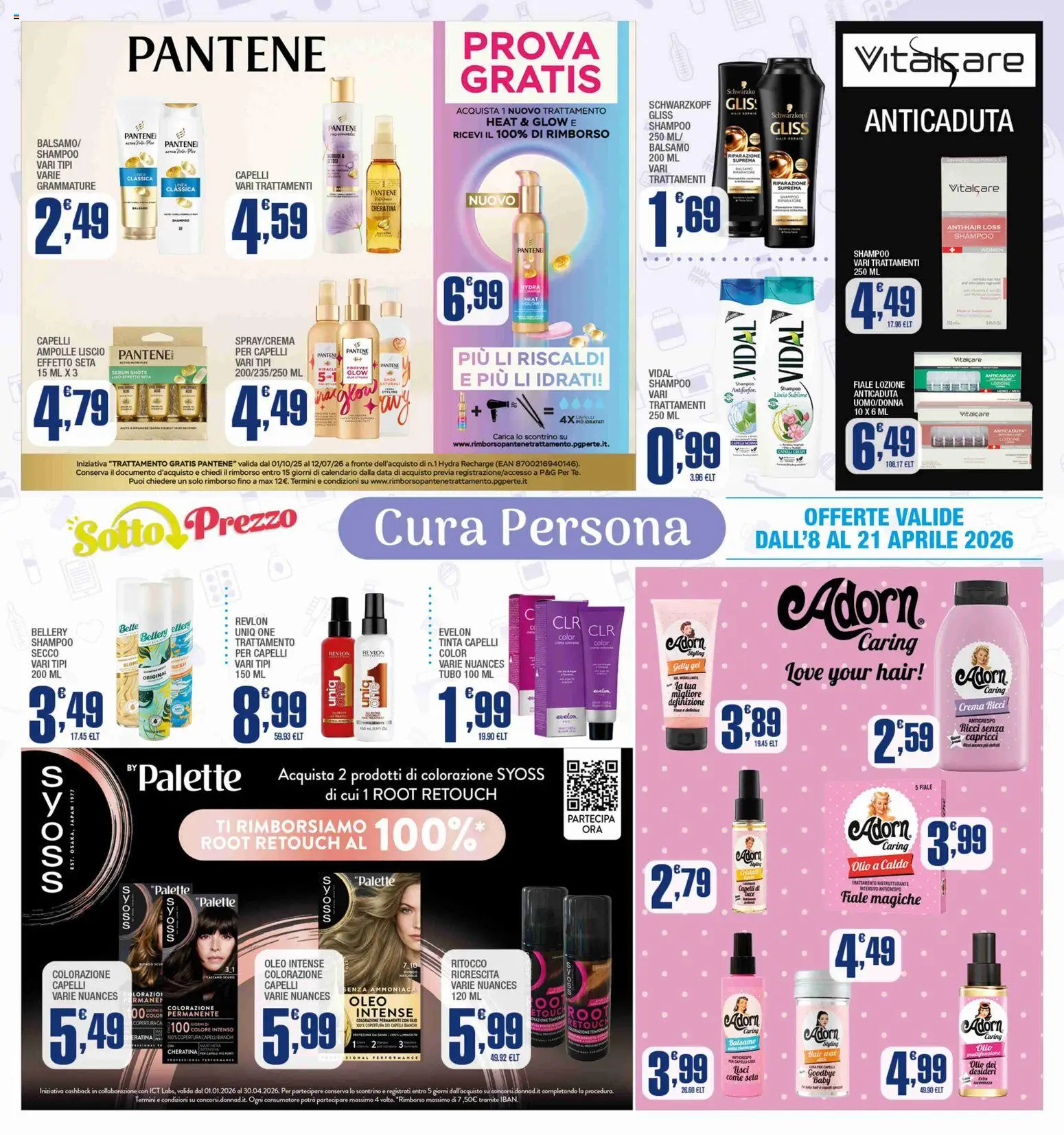 Volantino Splendidi e Splendenti del 08.04.2026 | Pagina: 3 | Prodotti: Balsamo, Crema, Tubo, Data