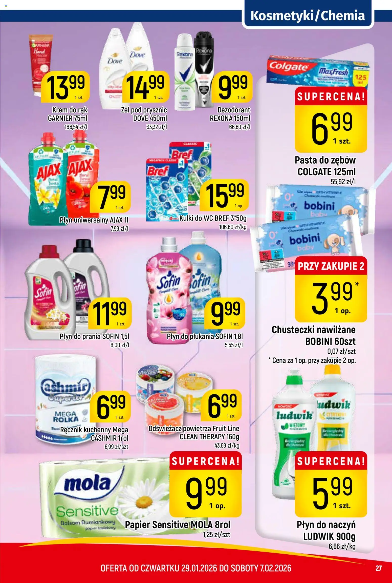 Piotruś Pan Gazetka od 29.01.2026 | Strona: 27 | Produkty: Odświeżacz powietrza, Krem do rąk, Żel pod prysznic, Krem