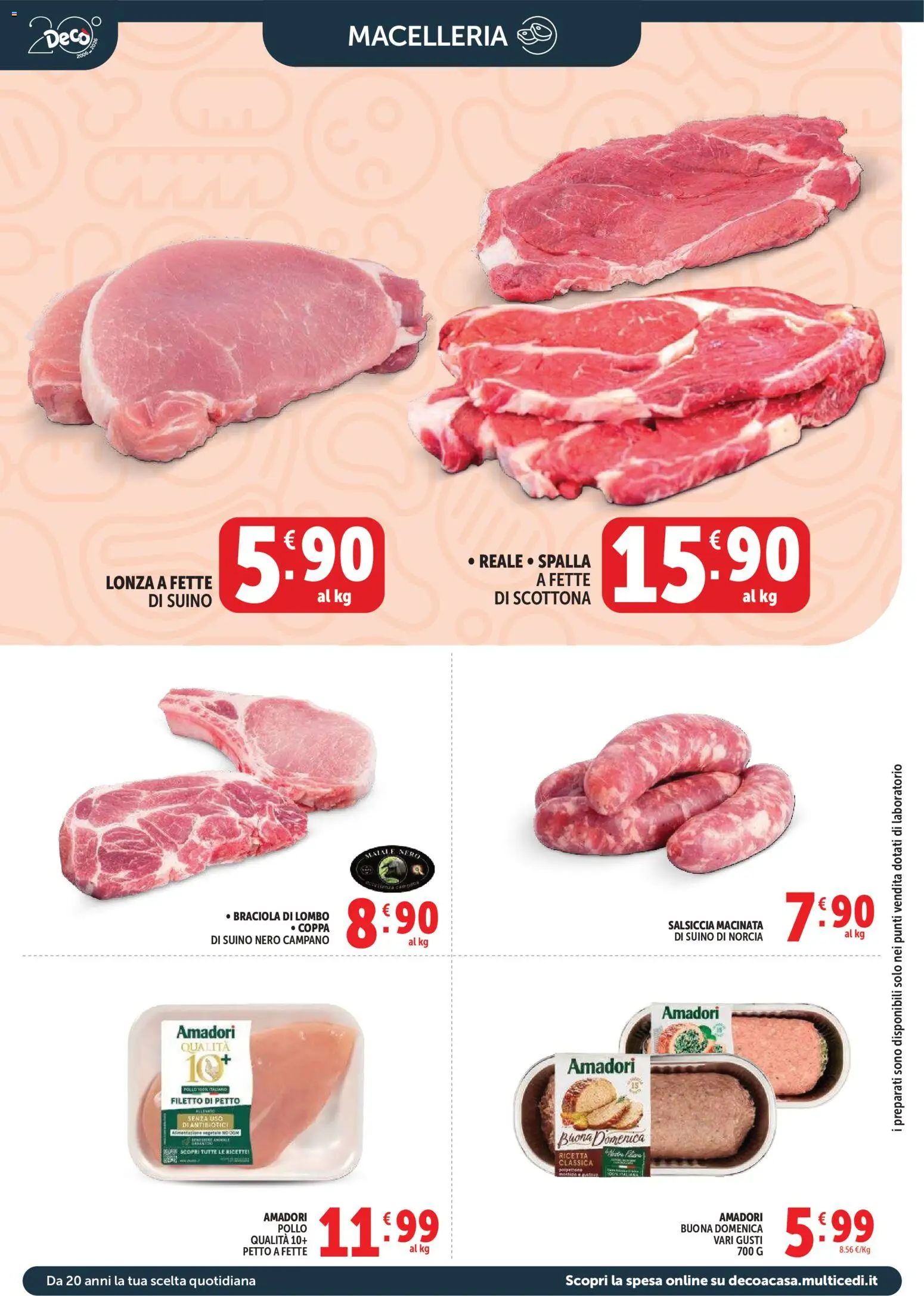 Volantino Decò del 17.03.2026 | Pagina: 6 | Prodotti: Pollo, Maiale, Suino, Salsiccia