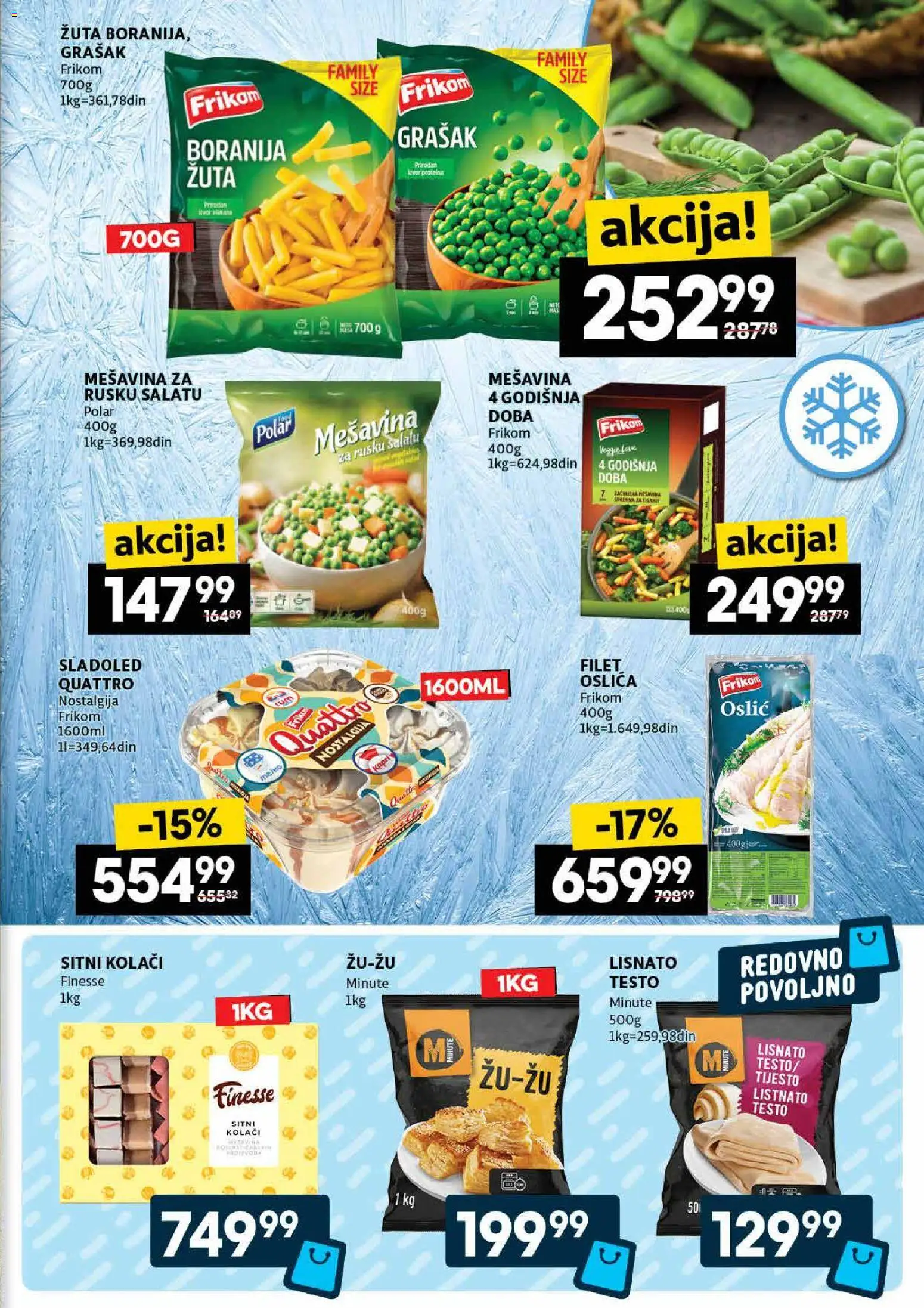 Idea katalog - važi od 30.10.2025 | Strana: 15 | Proizvode: Boranija, Sladoled, Grašak, Oslić