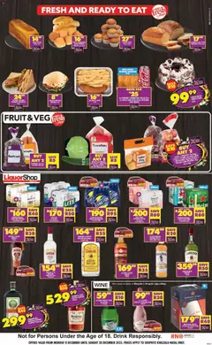 Shoprite specials catalogue – valid from 08.12.2025 | Page: 3 | Products: Rum, Carrots, Lettuce, Ensalada de quino