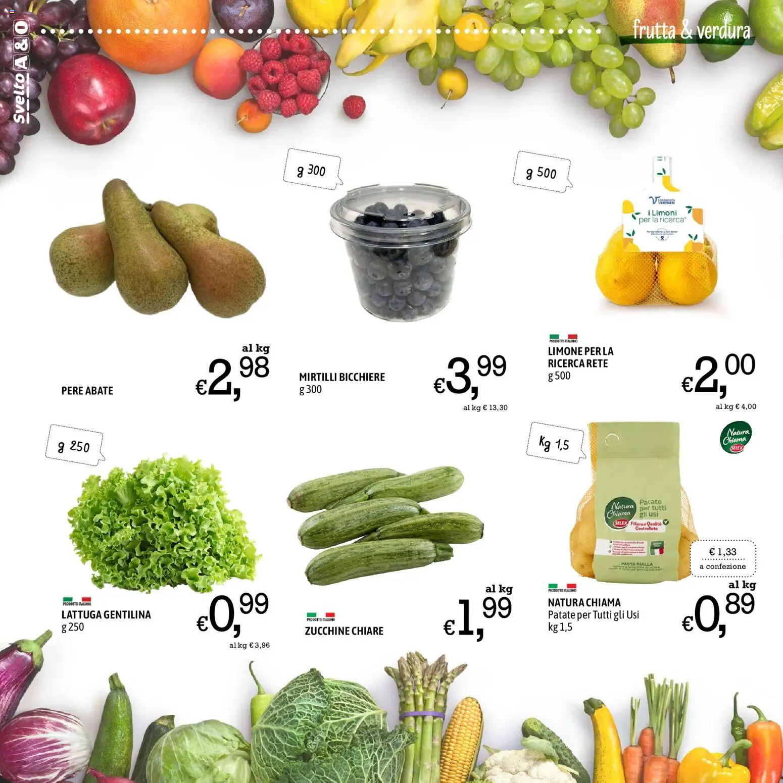 Volantino A&O del 09.04.2026 | Pagina: 4 | Prodotti: Patate, Limone, Zucchine, Lattuga