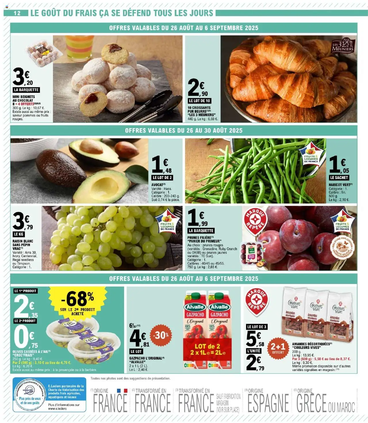  | Page: 12 | Produits: Olives, Haricot vert, Beurre, Chocolat