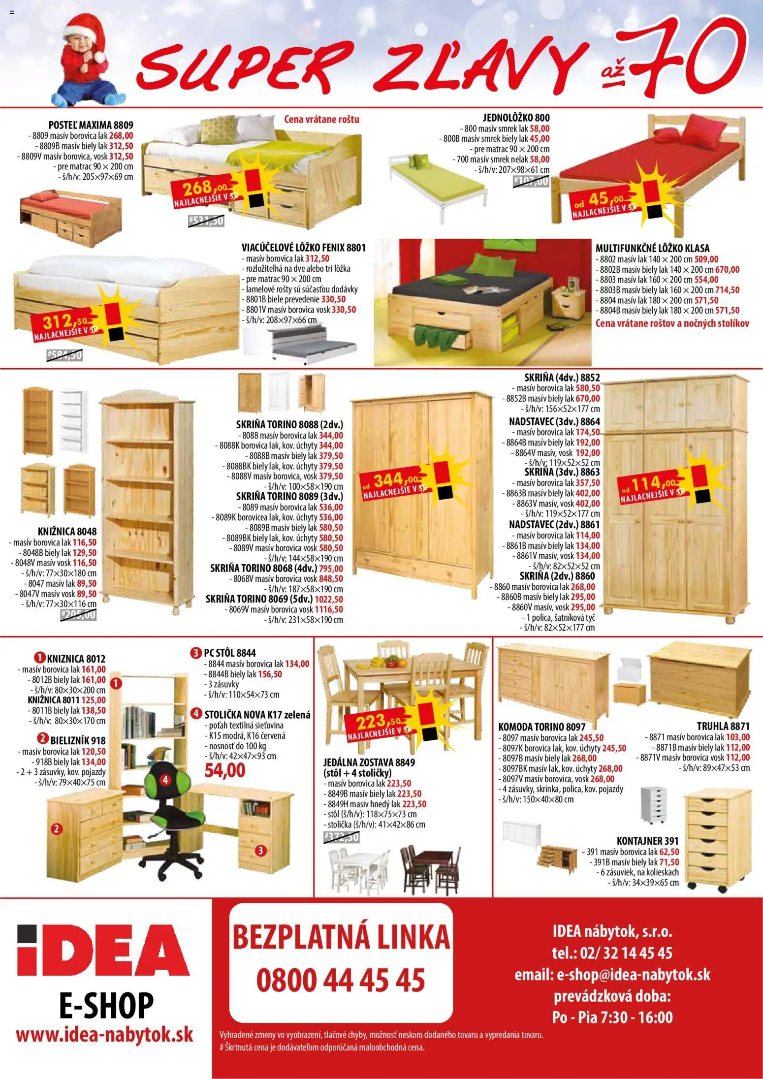 Nové IDEA nábytok akcie – leták je platný od 15.11.2025 | Strana: 4 | Produkty: Matrac, Posteľ, Stoličky, Skriňa