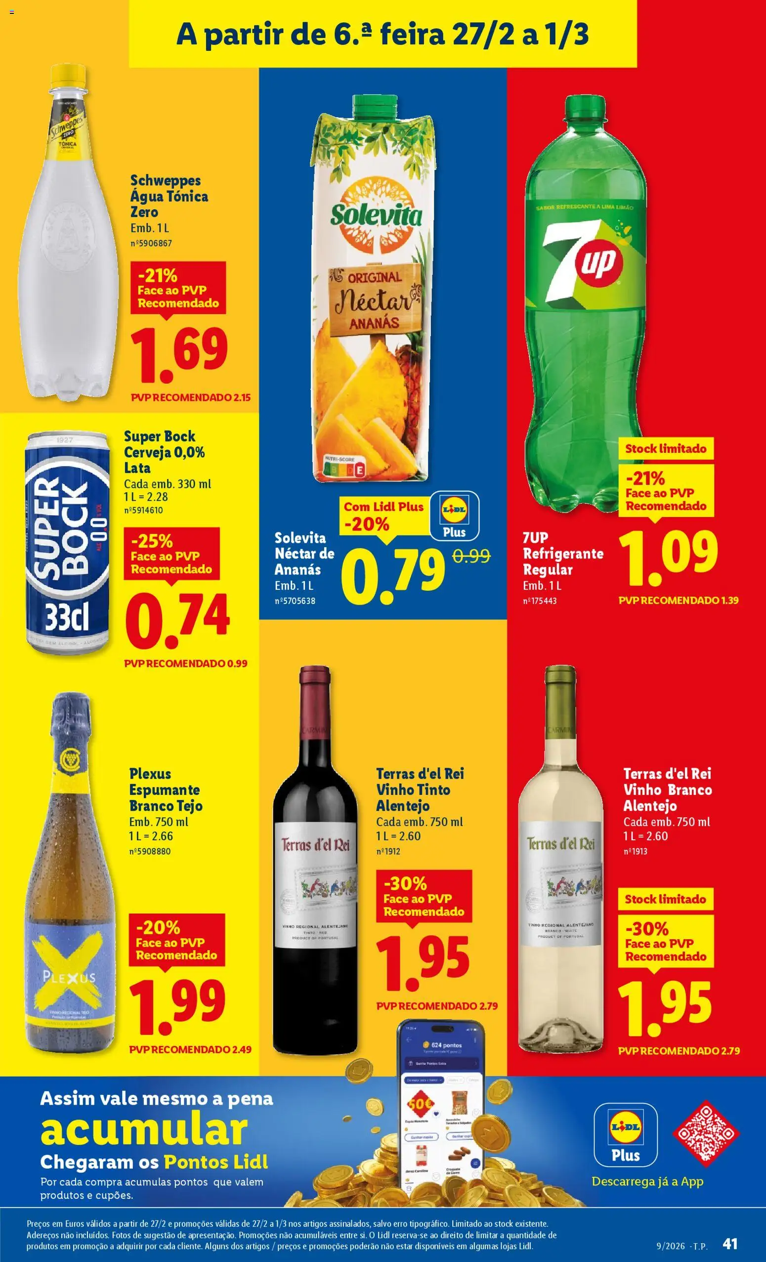 Lidl folheto │ válido de 23.02.2026 | Página: 41 | Produtos: Agua, Espumante, Soda, Vinho tinto