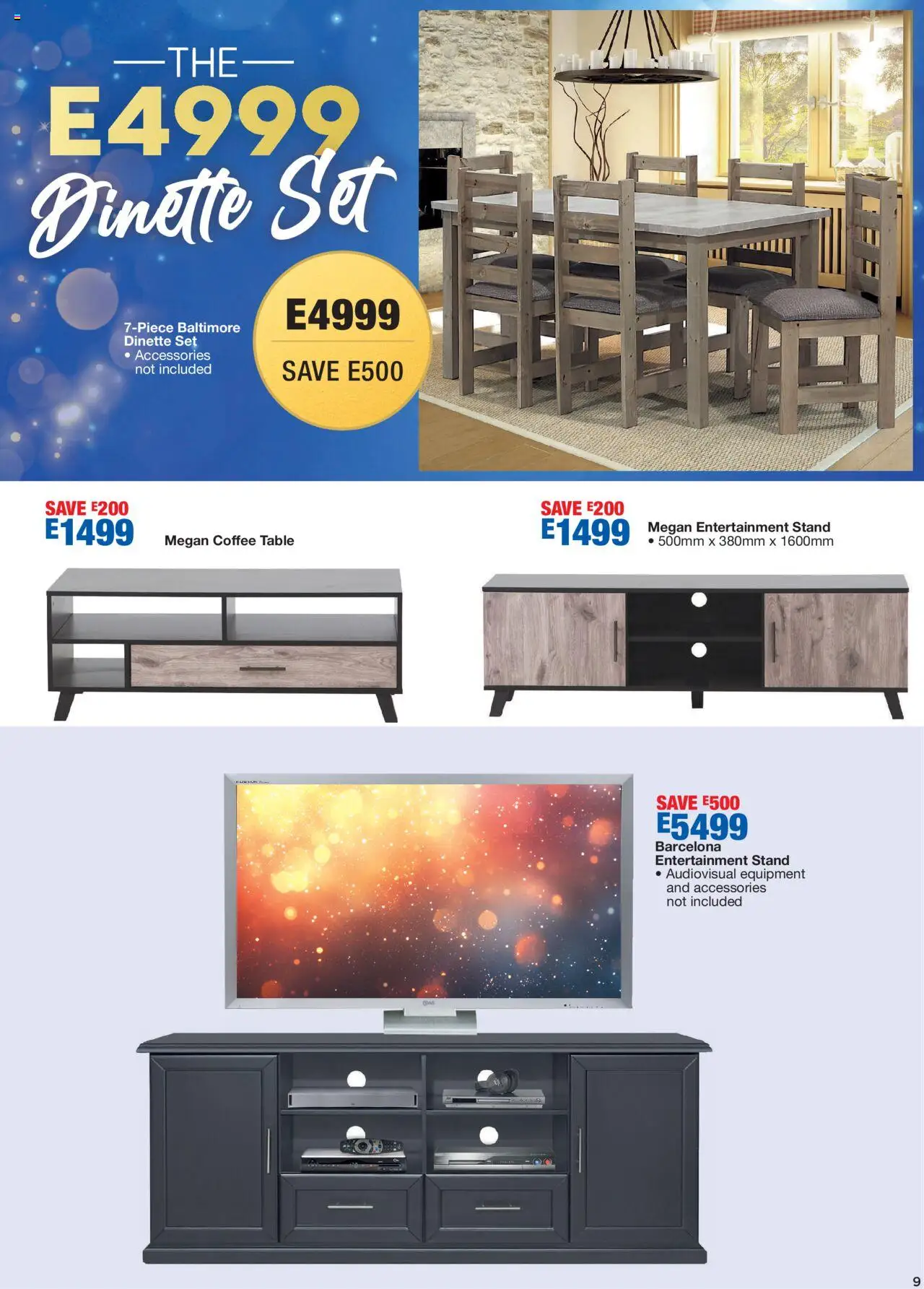 New OK Furniture catalogue – valid from 20.10.2025 | Page: 9 | Products: Coffee table, Table, Coffee, Dinette set