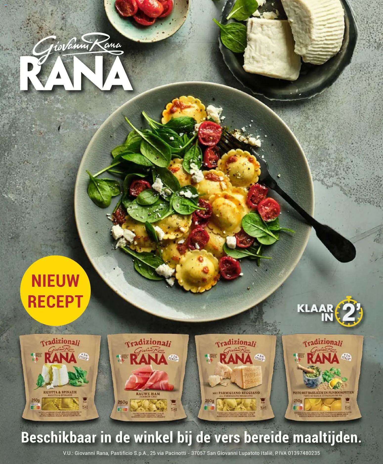 {H1} | Pagina: 68 | Producten: Ham, Ricotta, Spinazie