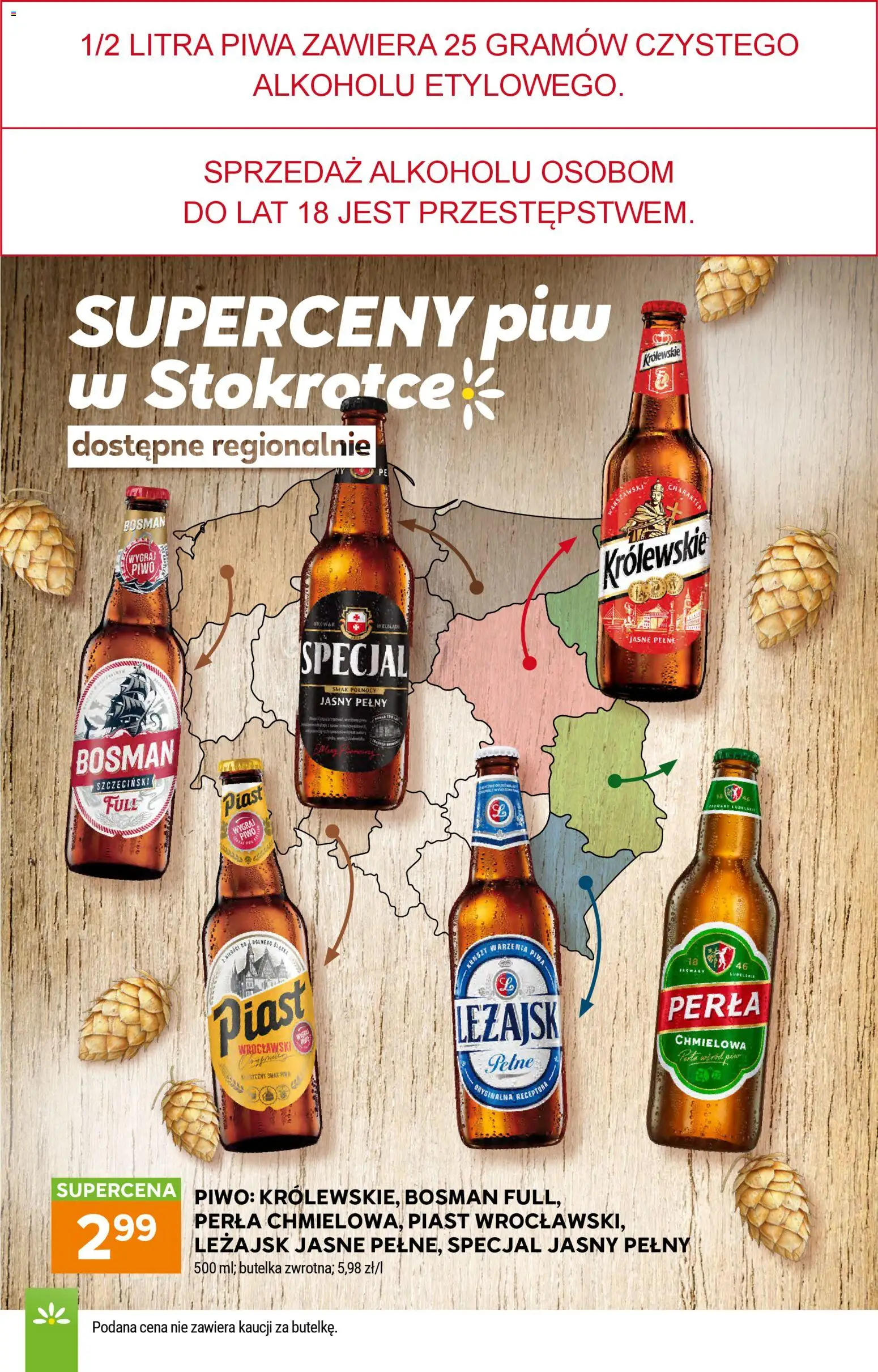 Stokrotka gazetka - Market od 29.04.2026 | Strona: 9 | Produkty: Piwo