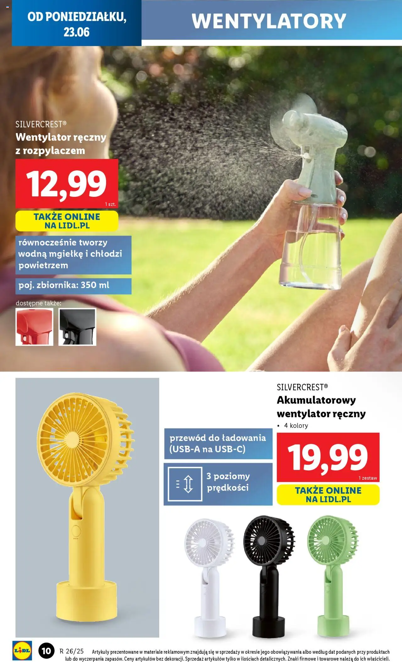 Lidl Katalog od 23.06.2025 | Strona: 10 | Produkty: Wentylator