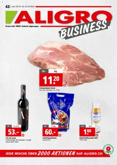 Aligro Businesskunden Chavannes, Matran, Genf, Sitten ab 20.10.2025 gültig