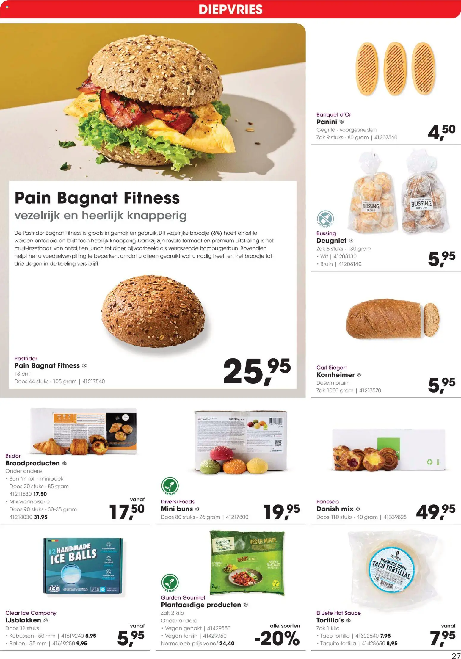 {H1} | Pagina: 27 | Producten: Tortilla's, Brood, Taco, Tortilla