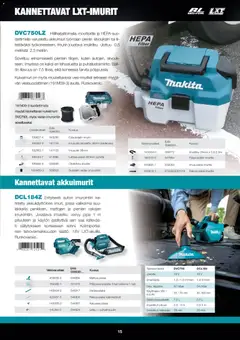 Makita-mainoslehti voimassa 01.12.2025 alkaen | Sivu: 15 | Tuotteet: Letku