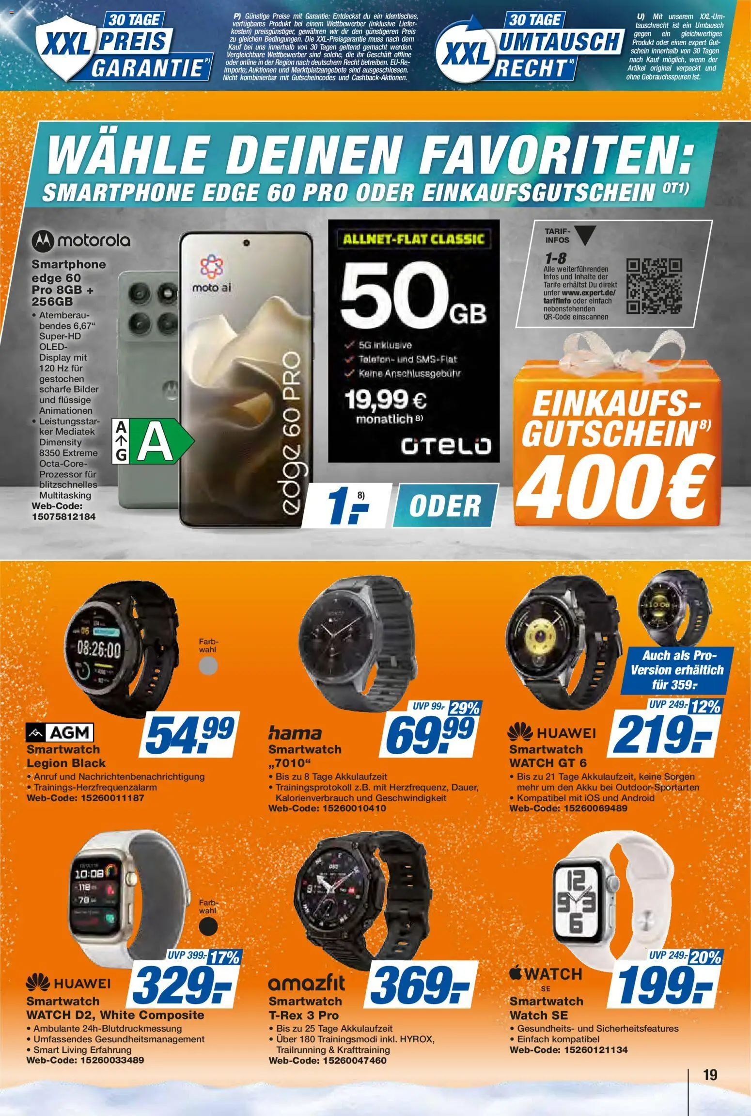 Expert Prospekt 	 – gültig ab 17.12.2025 | Seite: 19 | Produkte: Huawei, Bilder, Telefon, Smartphone