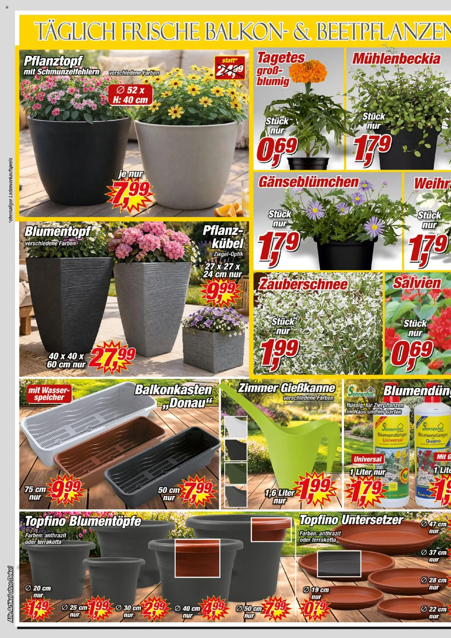 Posten Börse Prospekt 	 – gültig ab 11.04.2026 | Seite: 4 | Produkte: Blumentopf, Wasser