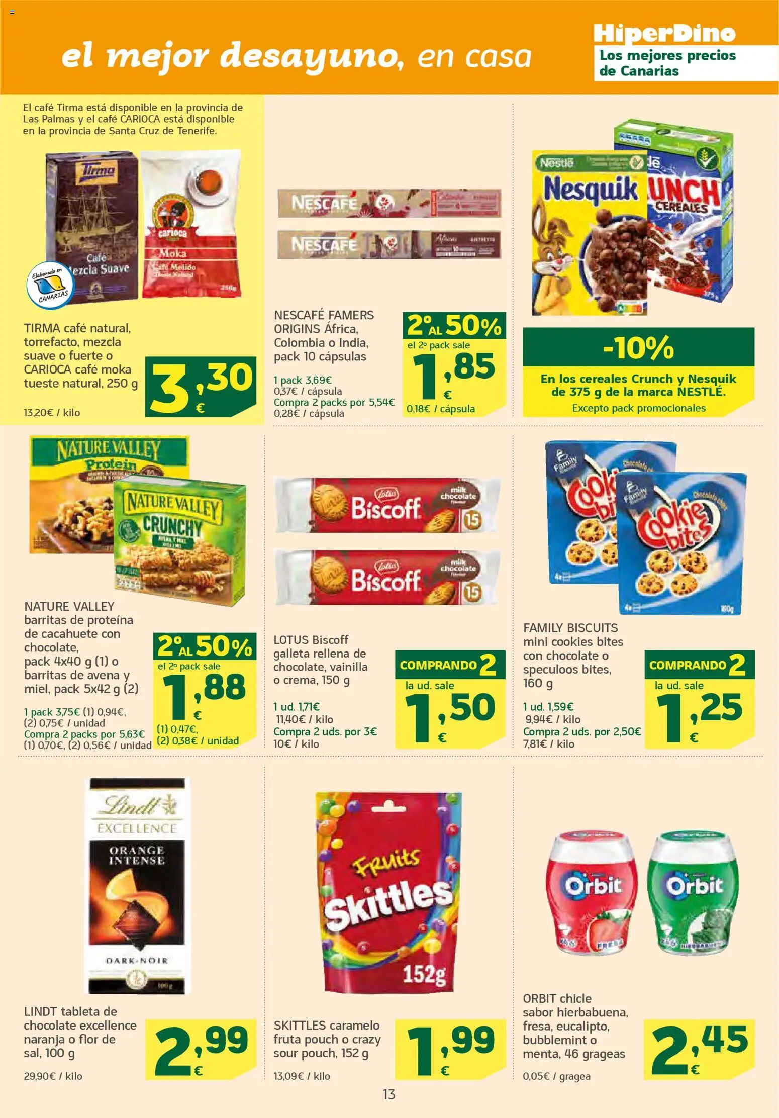 HiperDino folleto │ válido desde el 24.02.2026 | Página: 13 | Productos: Café, Cereales, Κεραία, Tableta