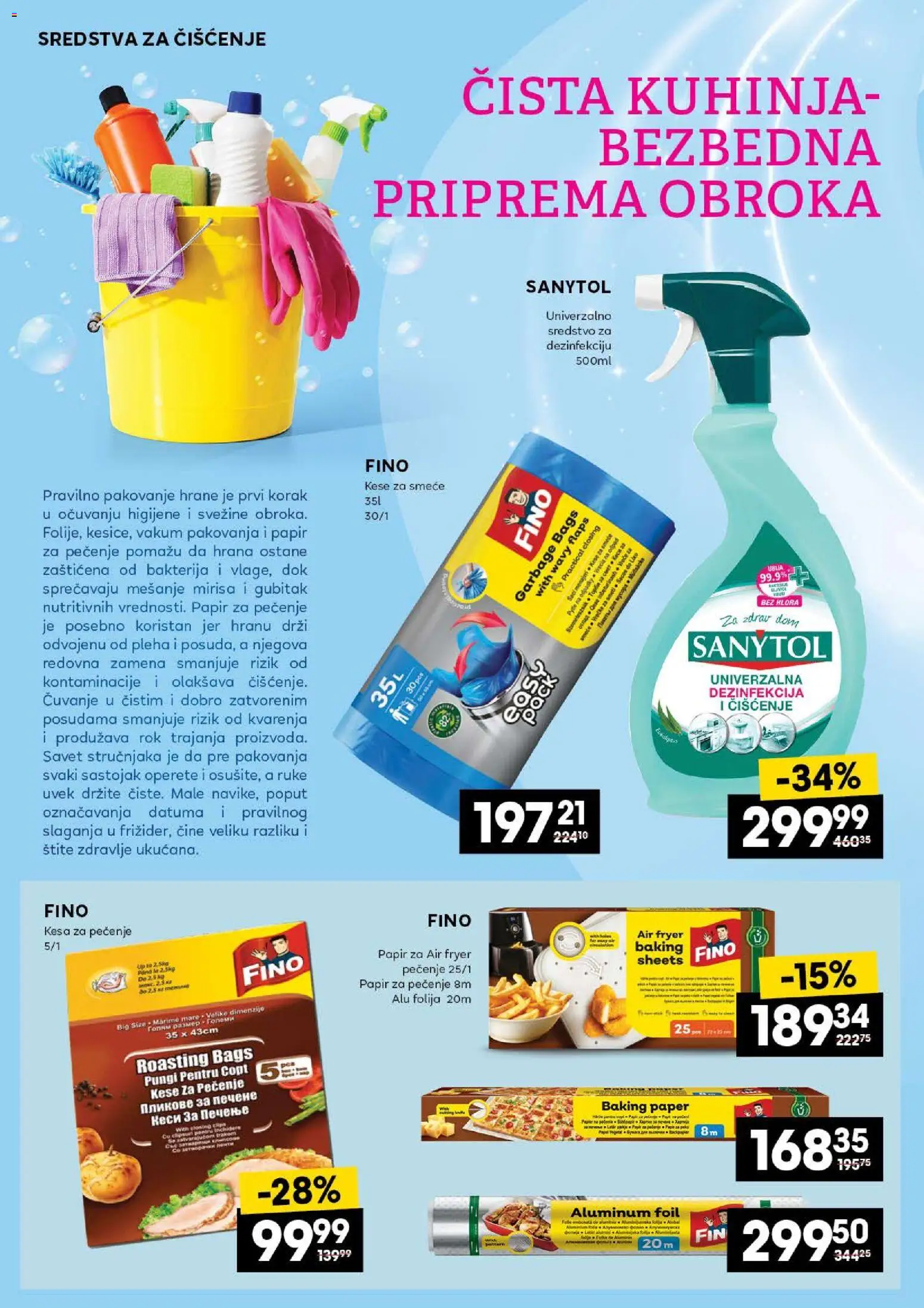 Idea katalog - važi od 30.10.2025 | Strana: 8 | Proizvode: Papir za pečenje, Kuhinja, Pakovanje, Sanytol