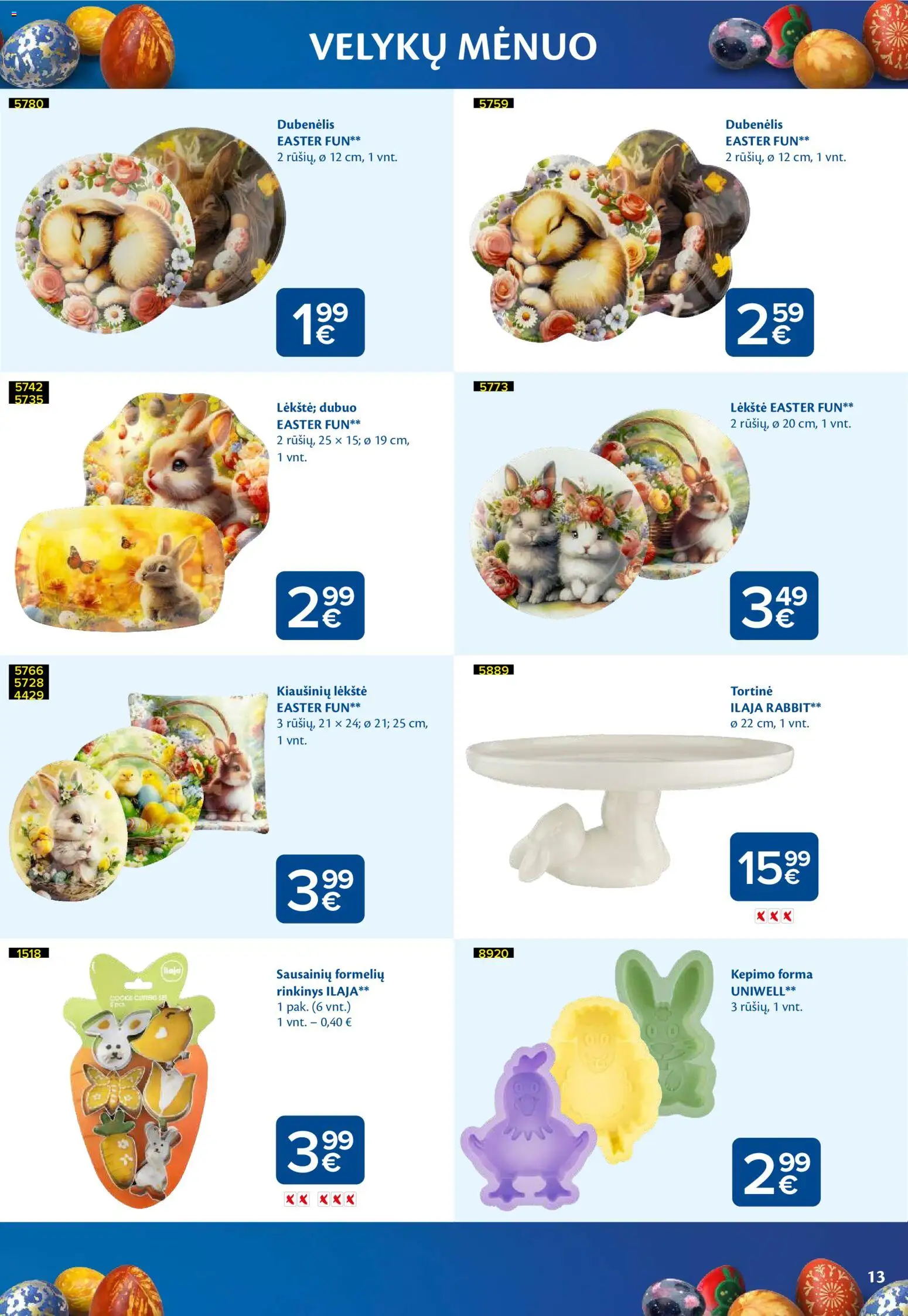 MAXIMA akcijos nuo 03.03.2026 | Puslapis: 13 | Prekių: Lėkštė, Dubuo