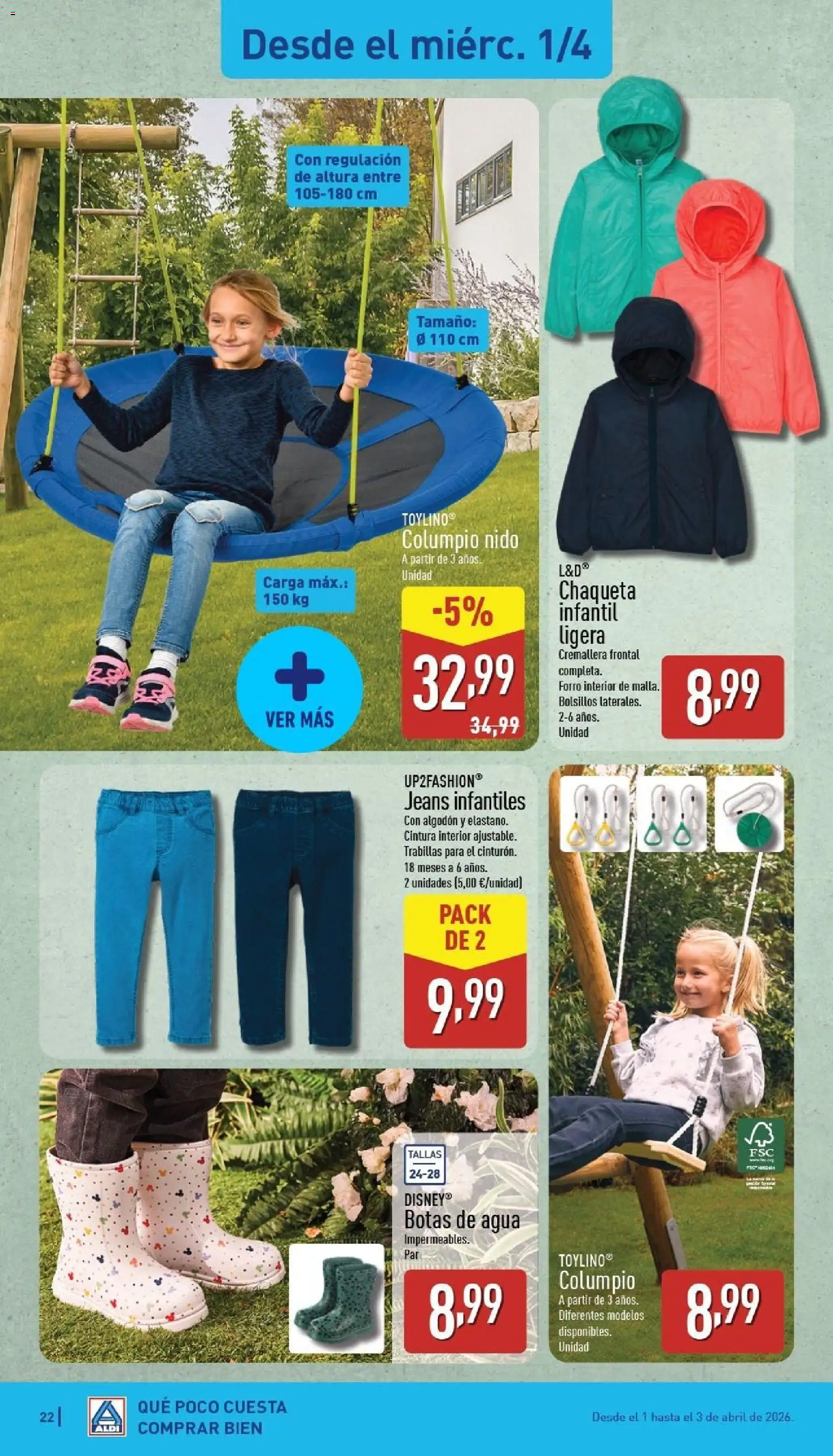 Aldi folleto Canarias │ válido desde el 30.03.2026 | Página: 22 | Productos: Chaqueta, Botas