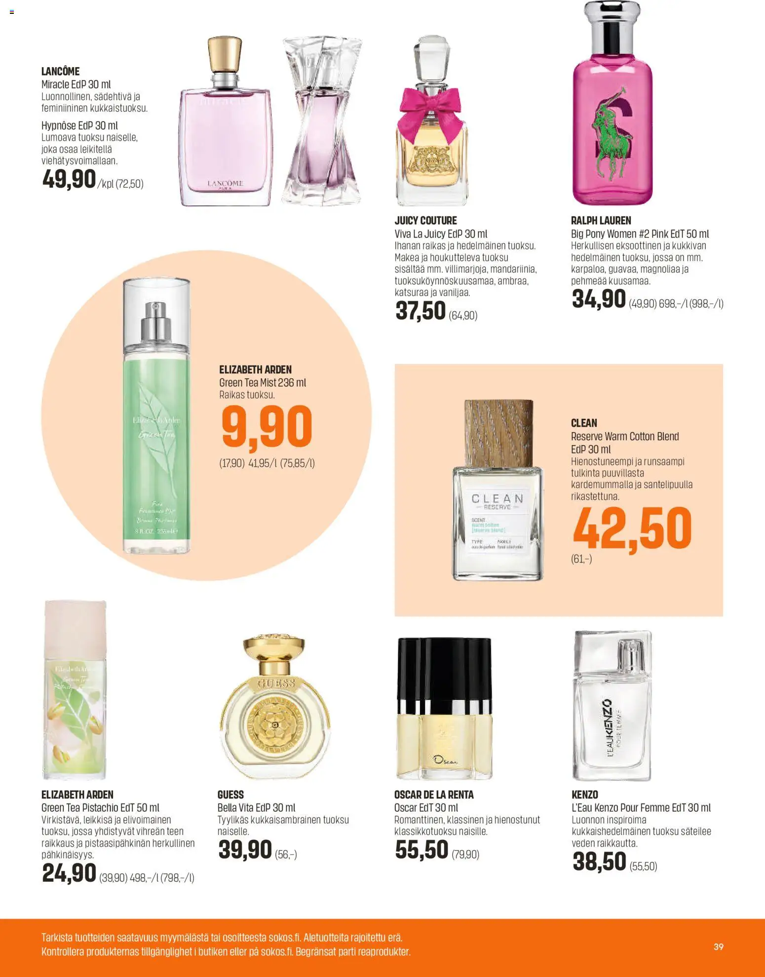 Sokos tarjoukset – voimassa 27.12.2025 alkaen | Sivu: 39 | Tuotteet: Tuoksu