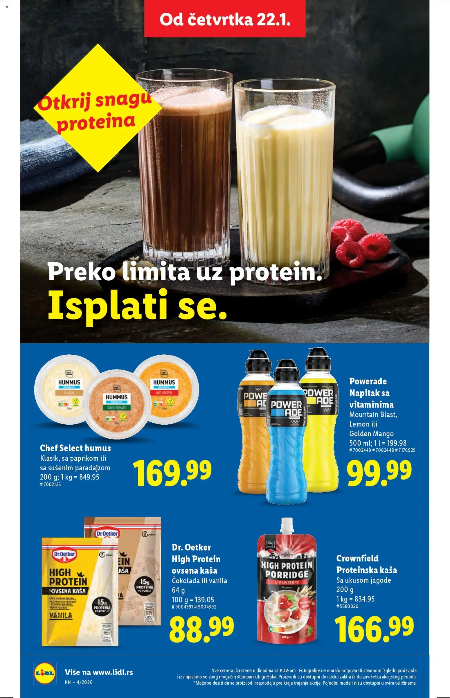 Lidl katalog - važi od 22.01.2026 | Strana: 44 | Proizvode: Jagode, Protein, Mango, Čokolada