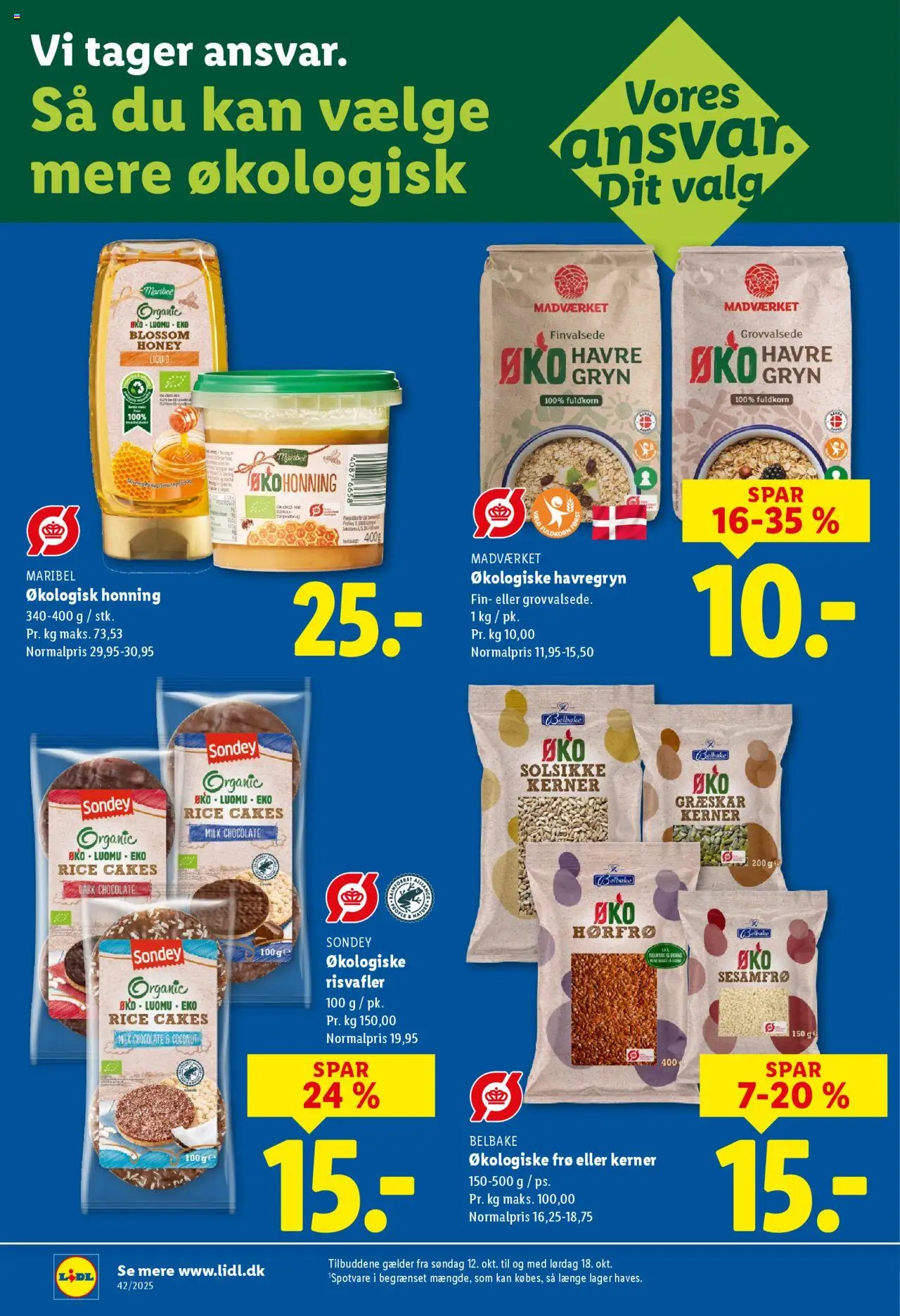 Lidl tilbudsavis – gyldig fra 12.10.2025 | Side: 14 | Produkter: Græskar, Havregryn, Honning, Søm