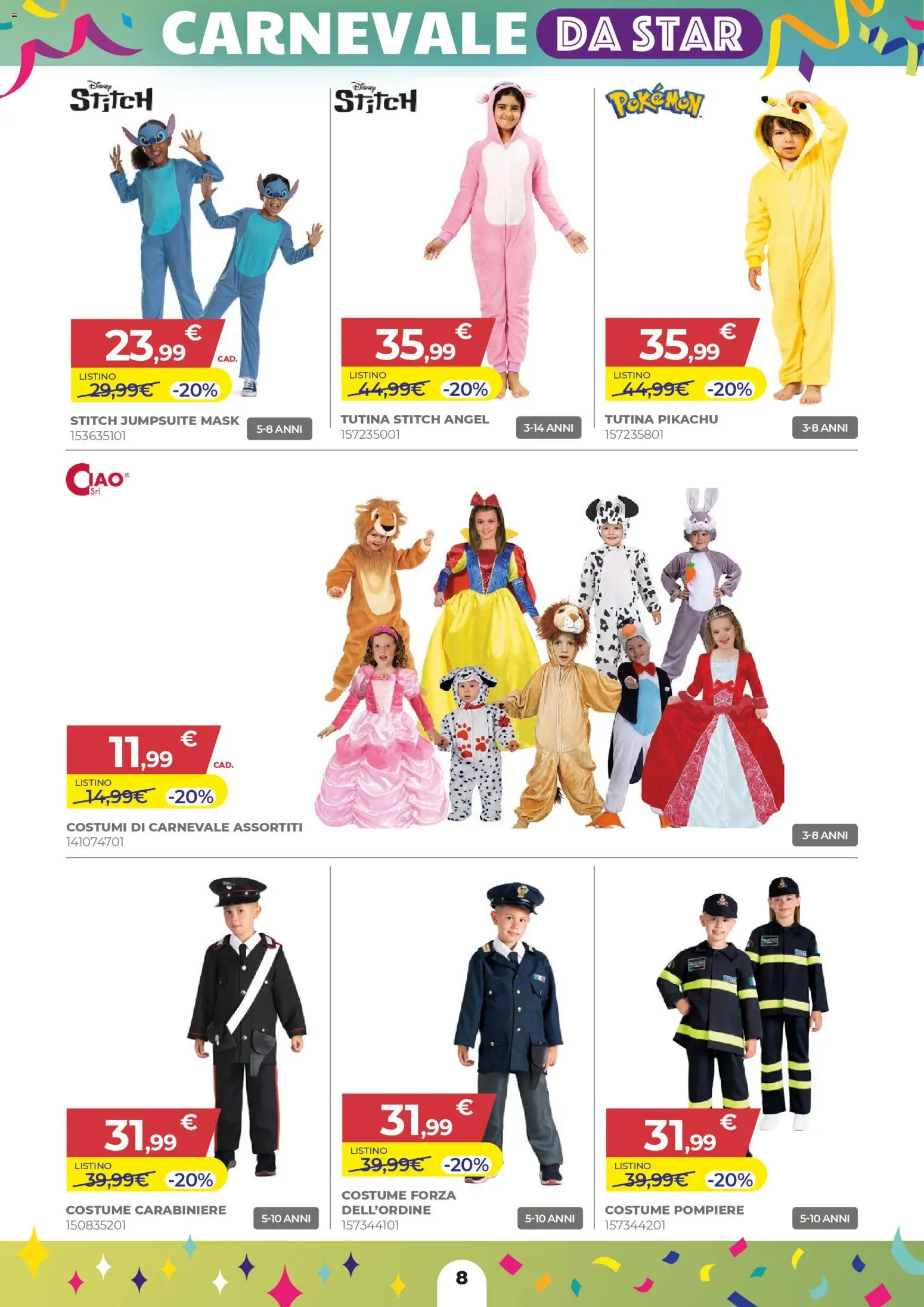 Volantino Toys Center del 15.01.2026 | Pagina: 8 | Prodotti: Tutina
