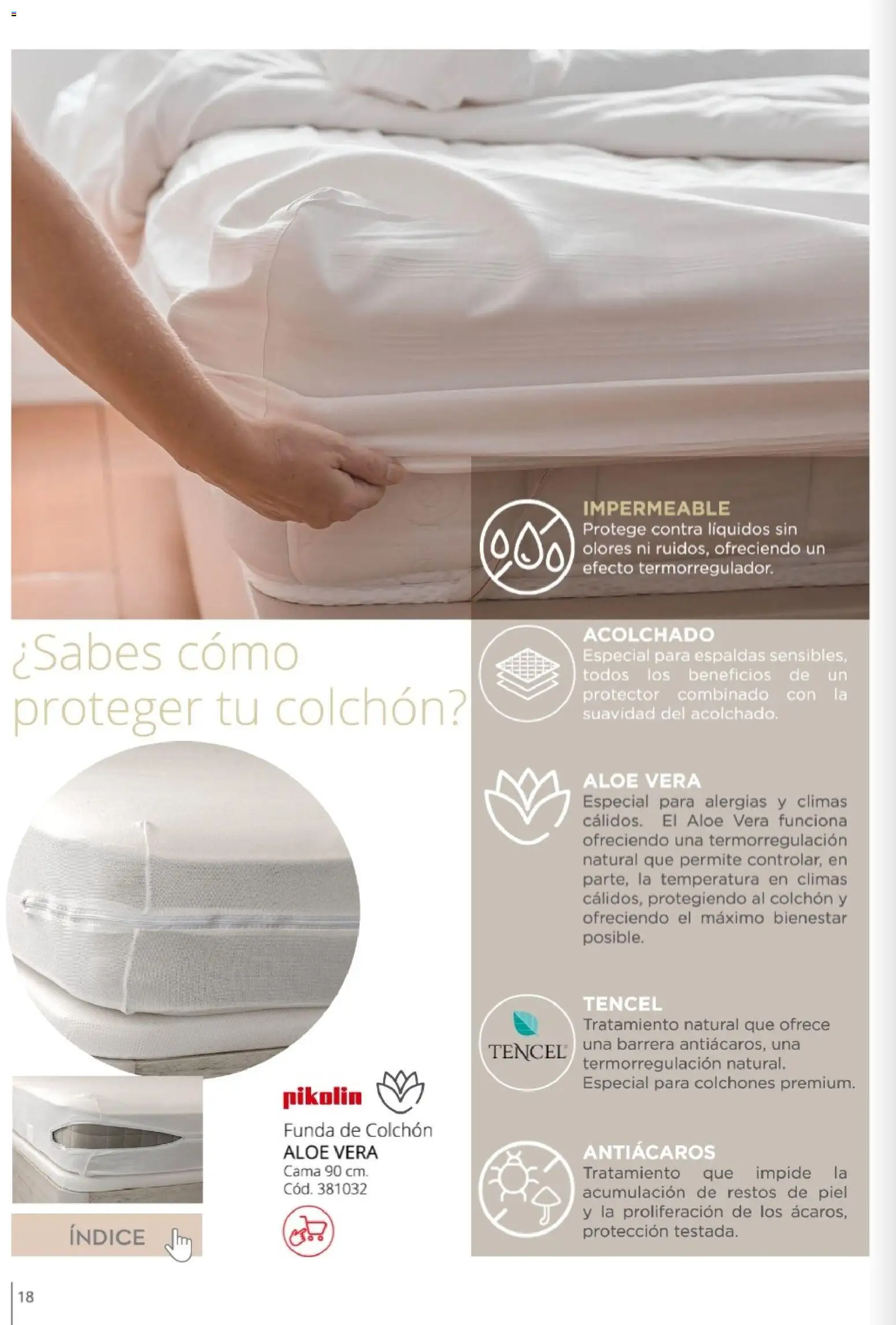 Conforama - Guía de textil 2026 │ válido desde el 05.02.2026 | Página: 18 | Productos: Colchon, Funda, Cama