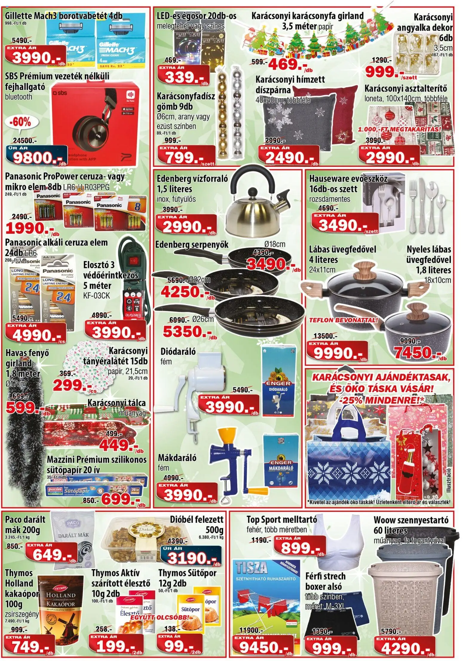 Vianni akciós ujság - amely érvényes a következő dátumtól: 17.12.2025 | Oldal: 3 | Termékek: Vízforraló, Sütőpor, Kakaópor, Melltartó