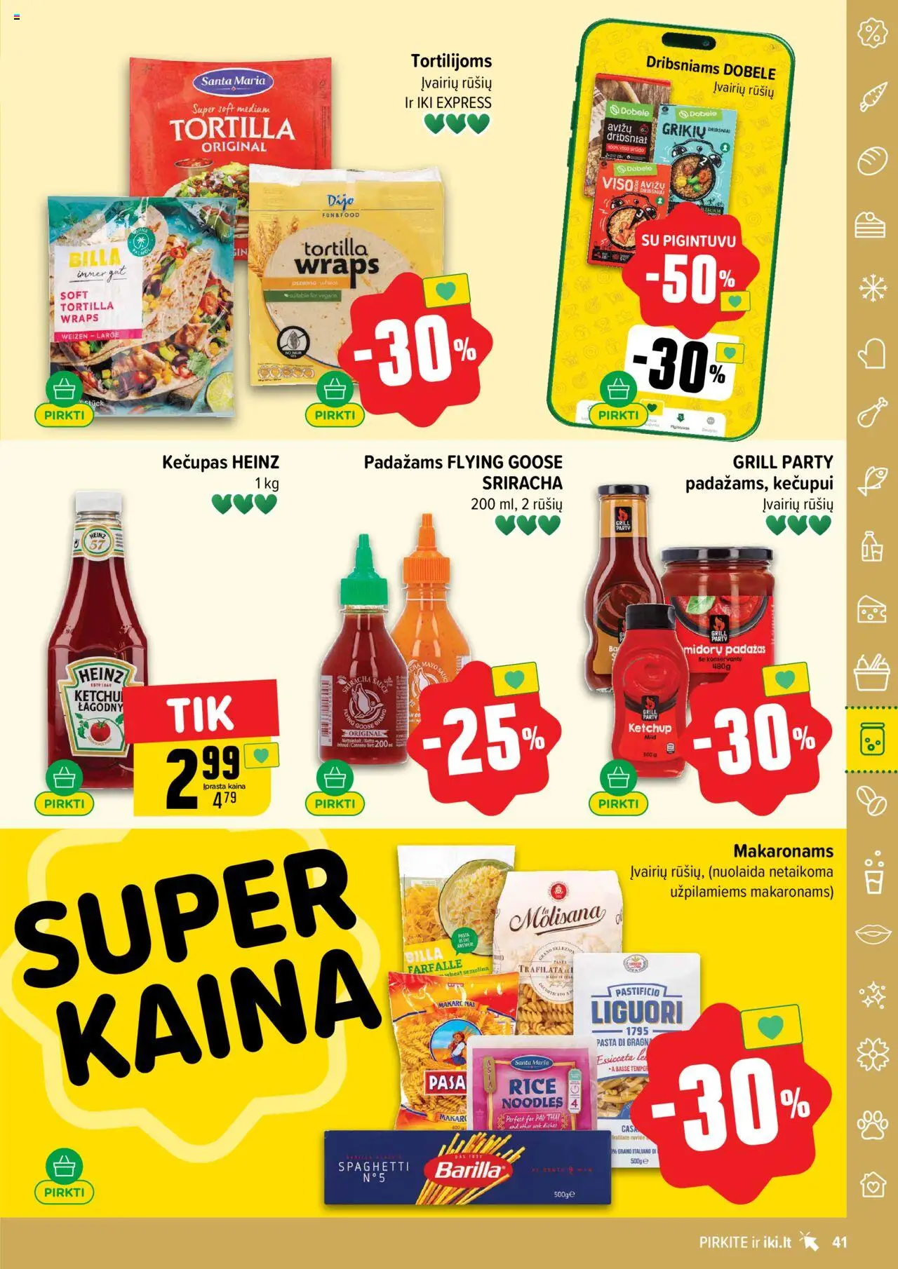 IKI akcijos nuo 08.09.2025 | Puslapis: 41 | Prekių: Padažas, Kečupas