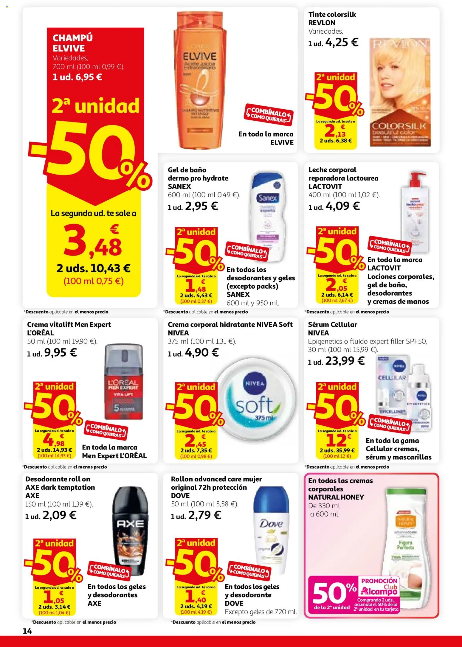 Alcampo - HG Catalán │ válido desde el 26.02.2026 | Página: 14 | Productos: Tinte, Gel de baño, Crema, Baño