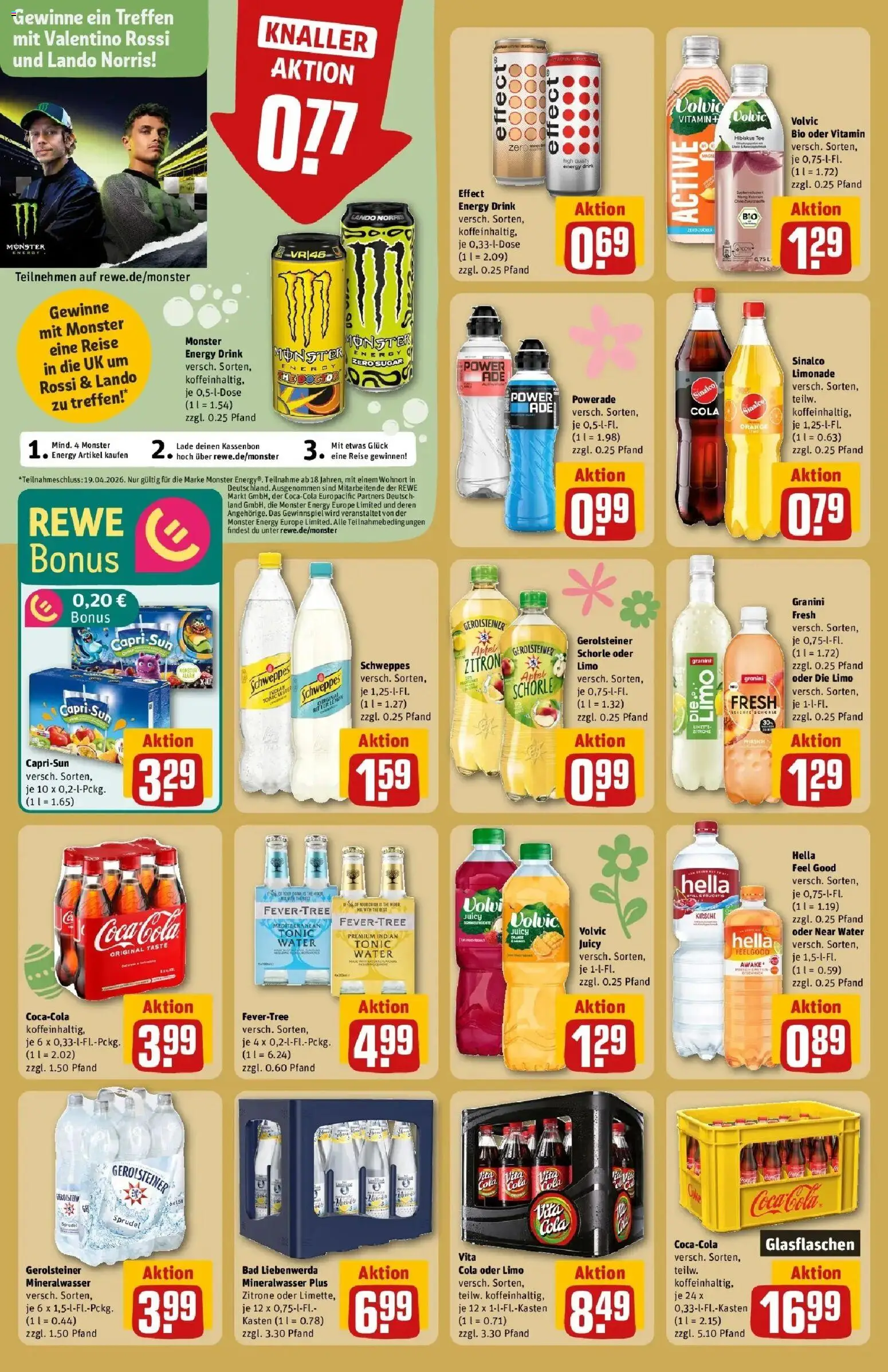 Rewe Prospekt Ottendorf-Okrilla	 – gültig ab 30.03.2026 | Seite: 18 | Produkte: Äpfel, Limonade, Schweppes, Gerolsteiner