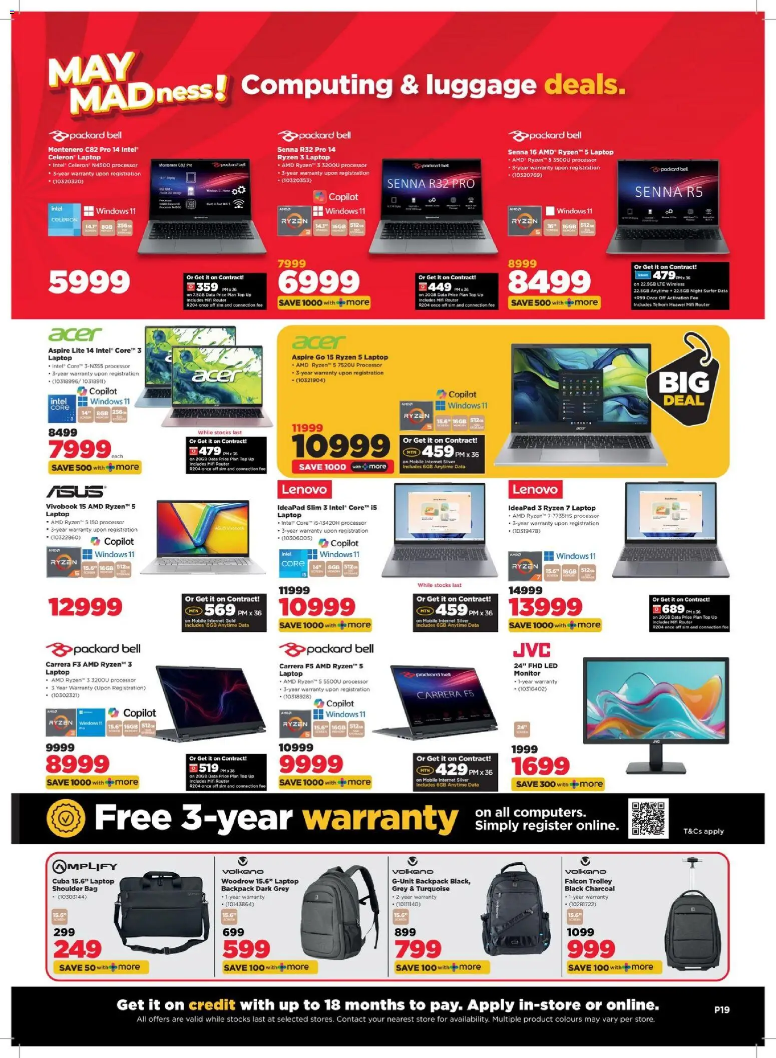 New HiFi Corp catalogue – valid from 29.04.2026 | Page: 19 | Products: Data, Monitor, Bag, Laptop
