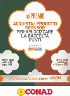 Anteprima del volantino Conad Mi Premio Lazio catalogo valido a partire dal 16.07.2025