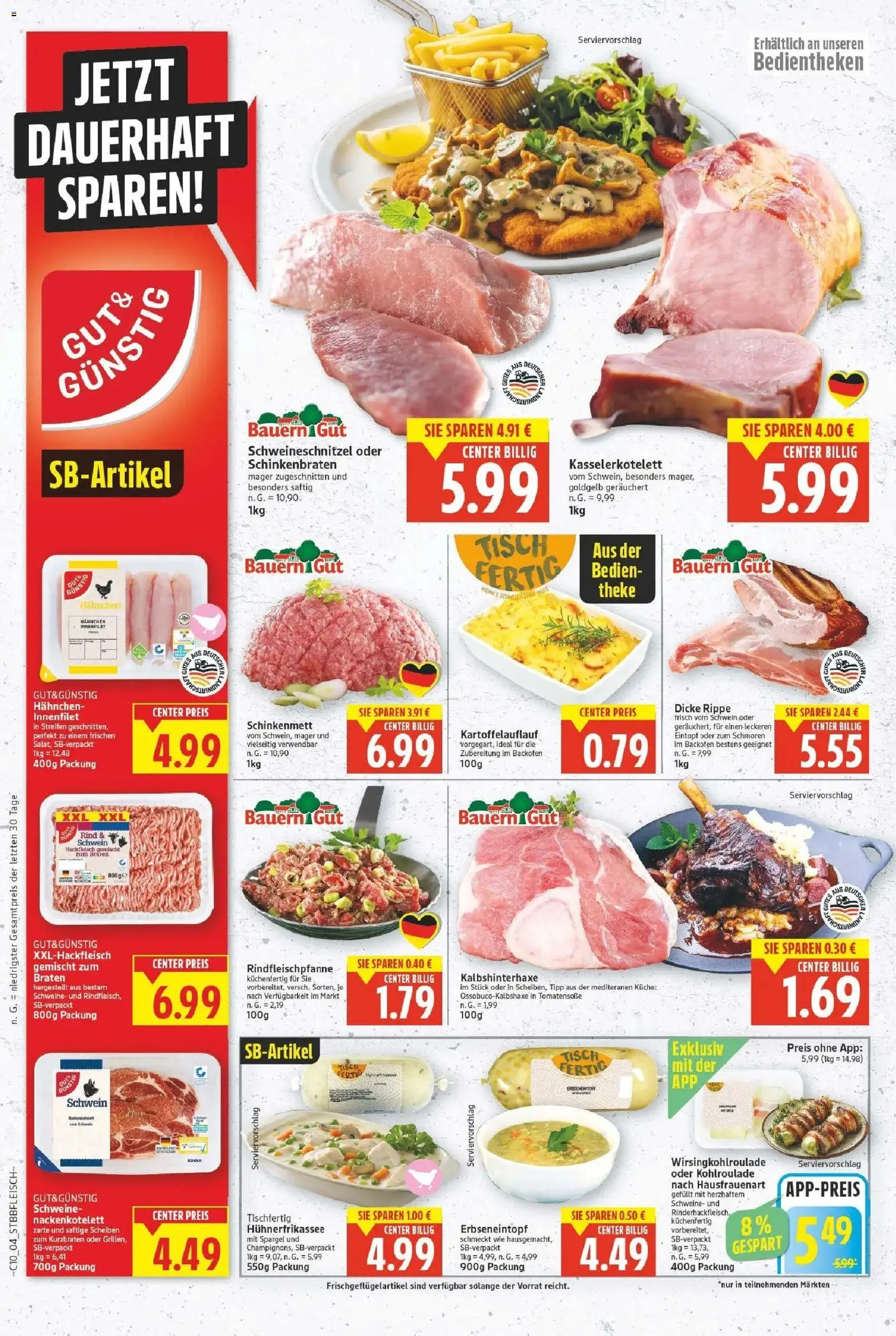 E center Prospekt Strausberg	 – gültig ab 02.03.2026 | Seite: 4 | Produkte: Hahnchen, Theke, Küche, Hackfleisch