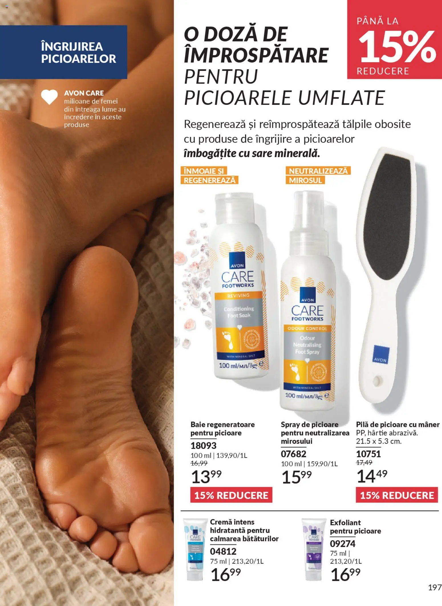 Noul catalog Avon – valabil de la 01.11.2025 | Pagină: 197 | Produse: Scrub, Mâner, Cremă, Sare