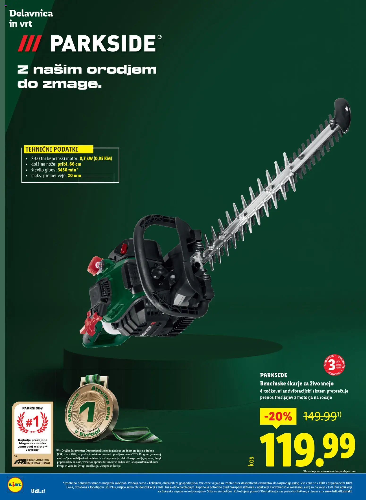 Novi Lidl katalog ponudbe – veljaven od 05.02.2026 | Stran: 48 | Izdelki: Škarje za živo mejo